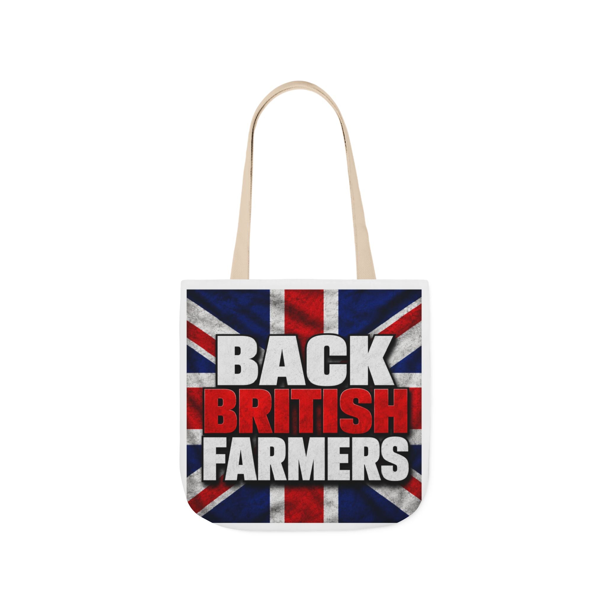Back British Farmers Canvas Tote Bag — Union Jack Farming Support Tote