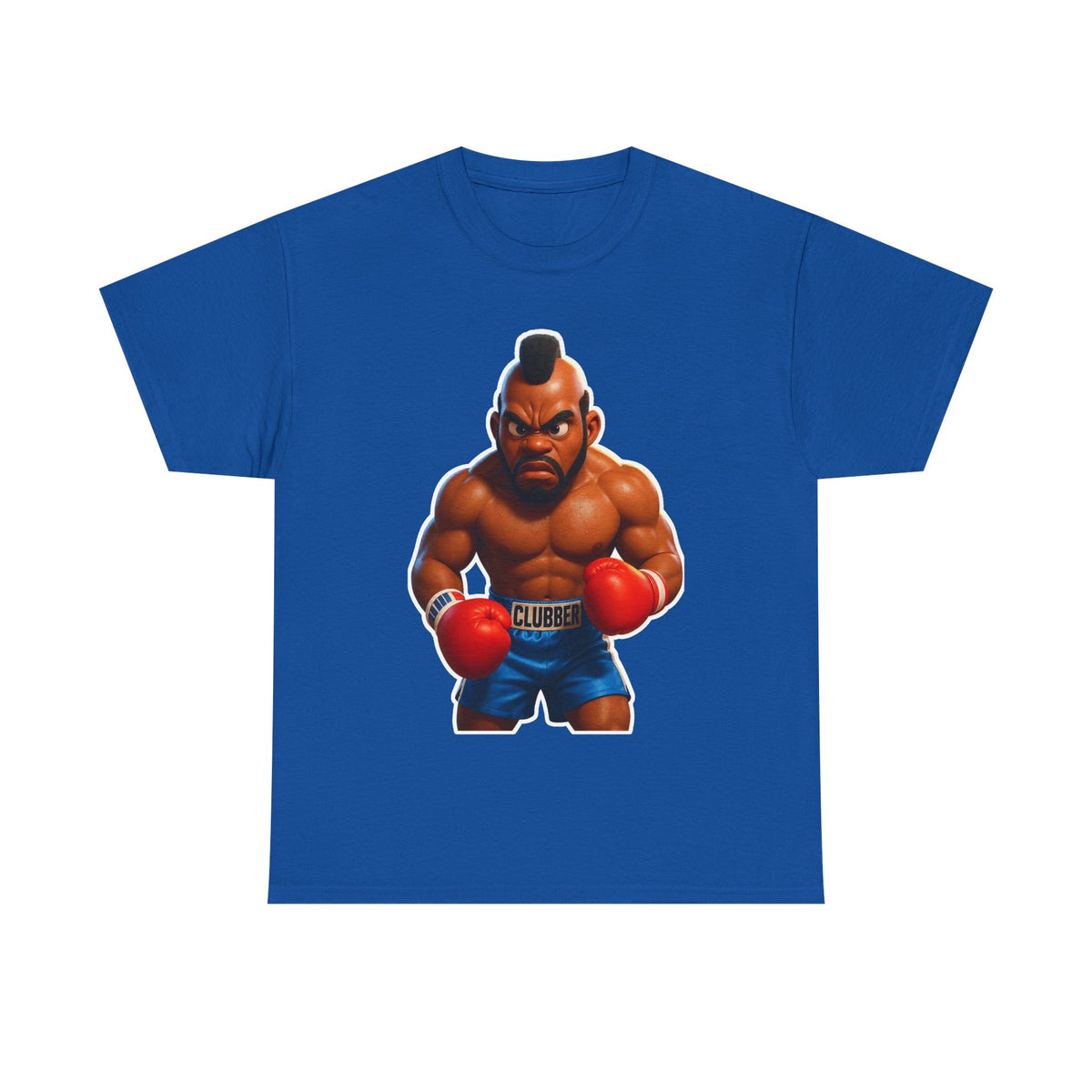 MR T Clubber Lang Boxer Character Tee — Tough Guy Cartoon Boxing T-Shirt