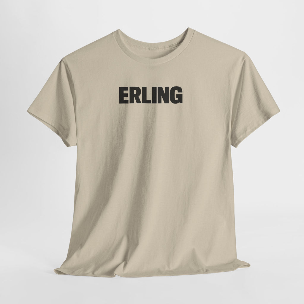 Erling Haaland Name Tee — Minimalist White Graphic T-Shirt