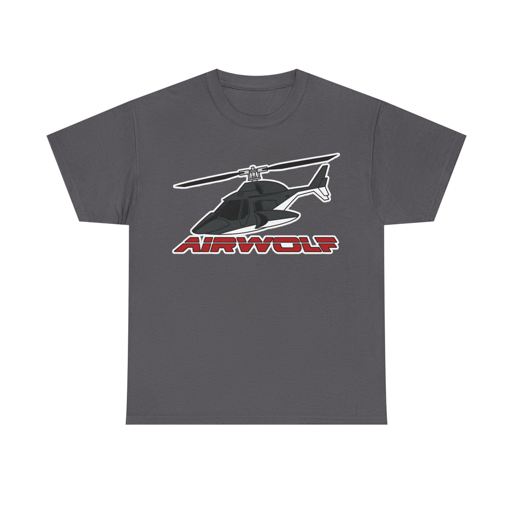 Helicopter Airwolf Tee — Retro Airwolf Logo Graphic T‑Shirt
