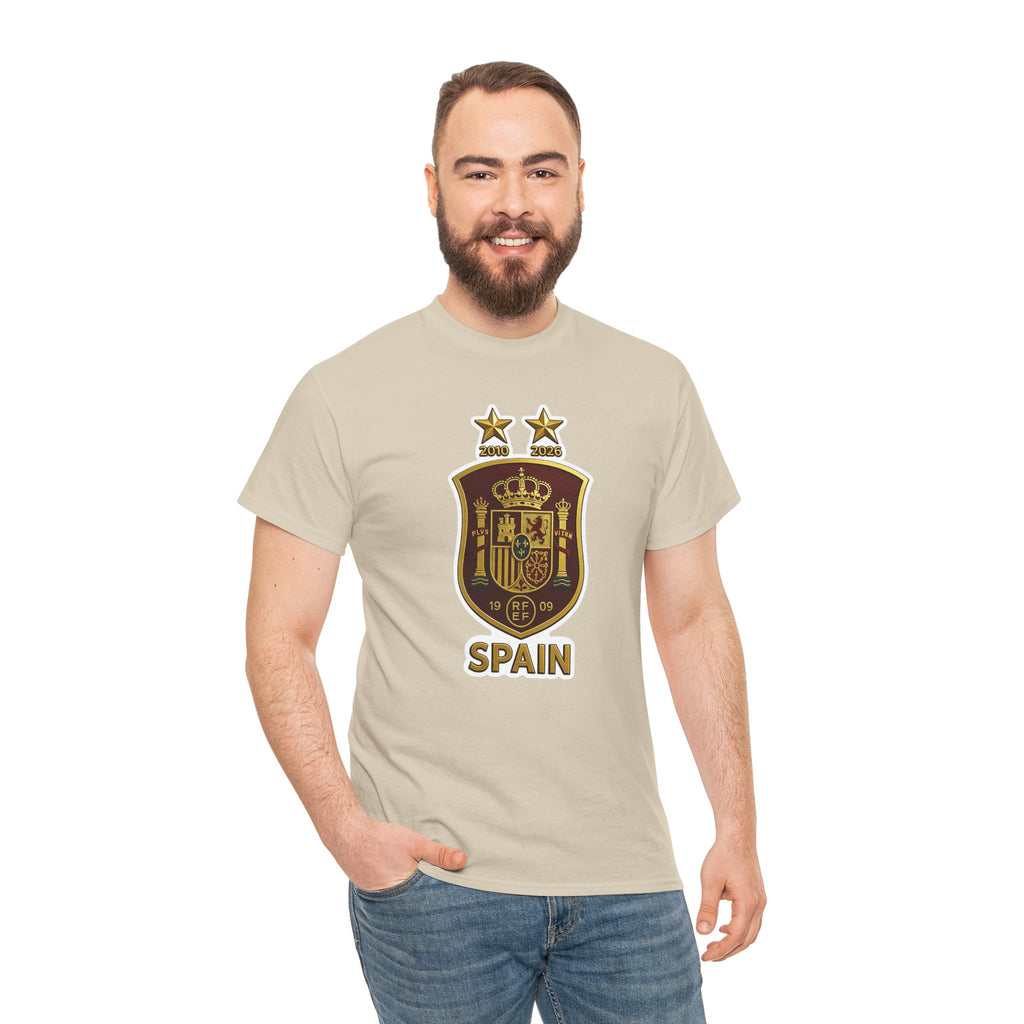 Spain Crest T-Shirt — Vintage Spanish Soccer Shield Tee