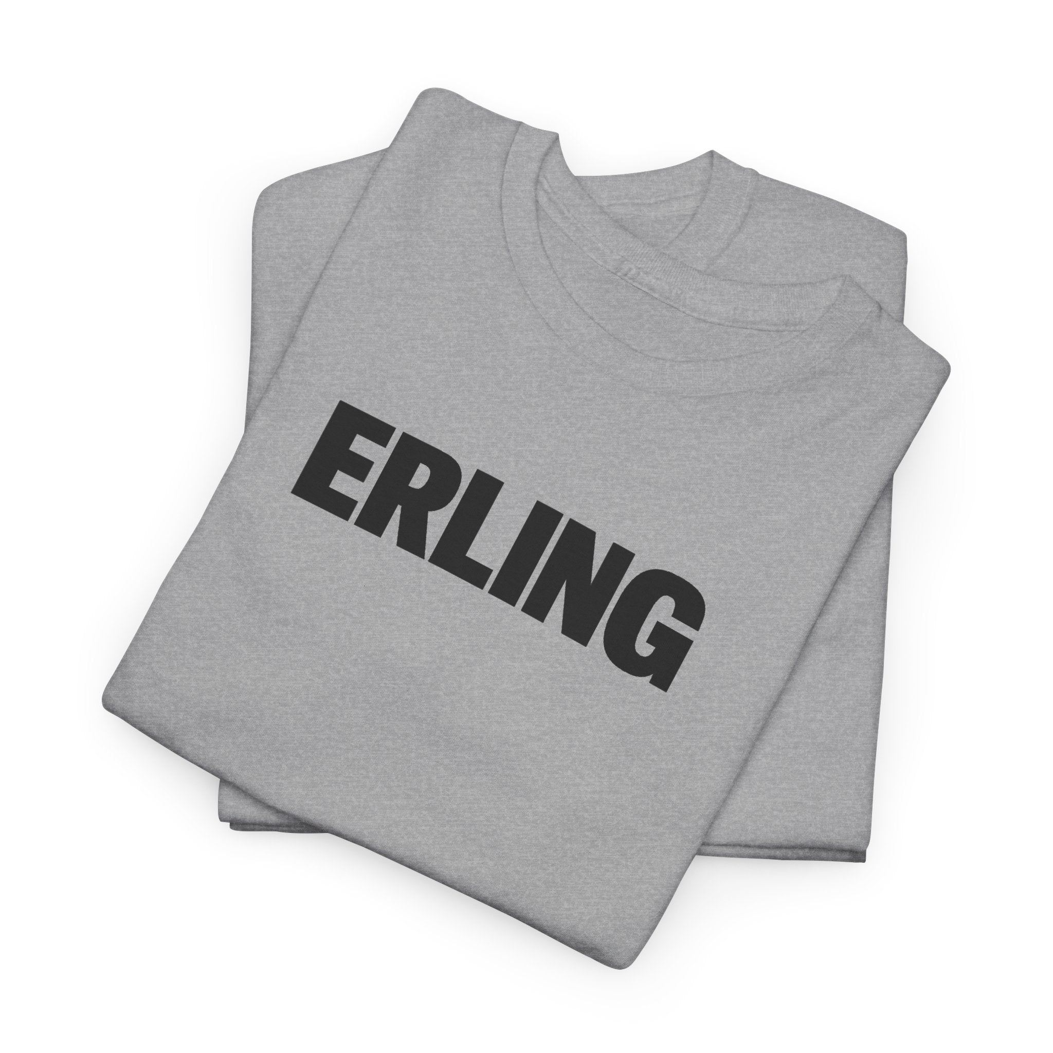 Erling Haaland Name Tee — Minimalist White Graphic T-Shirt