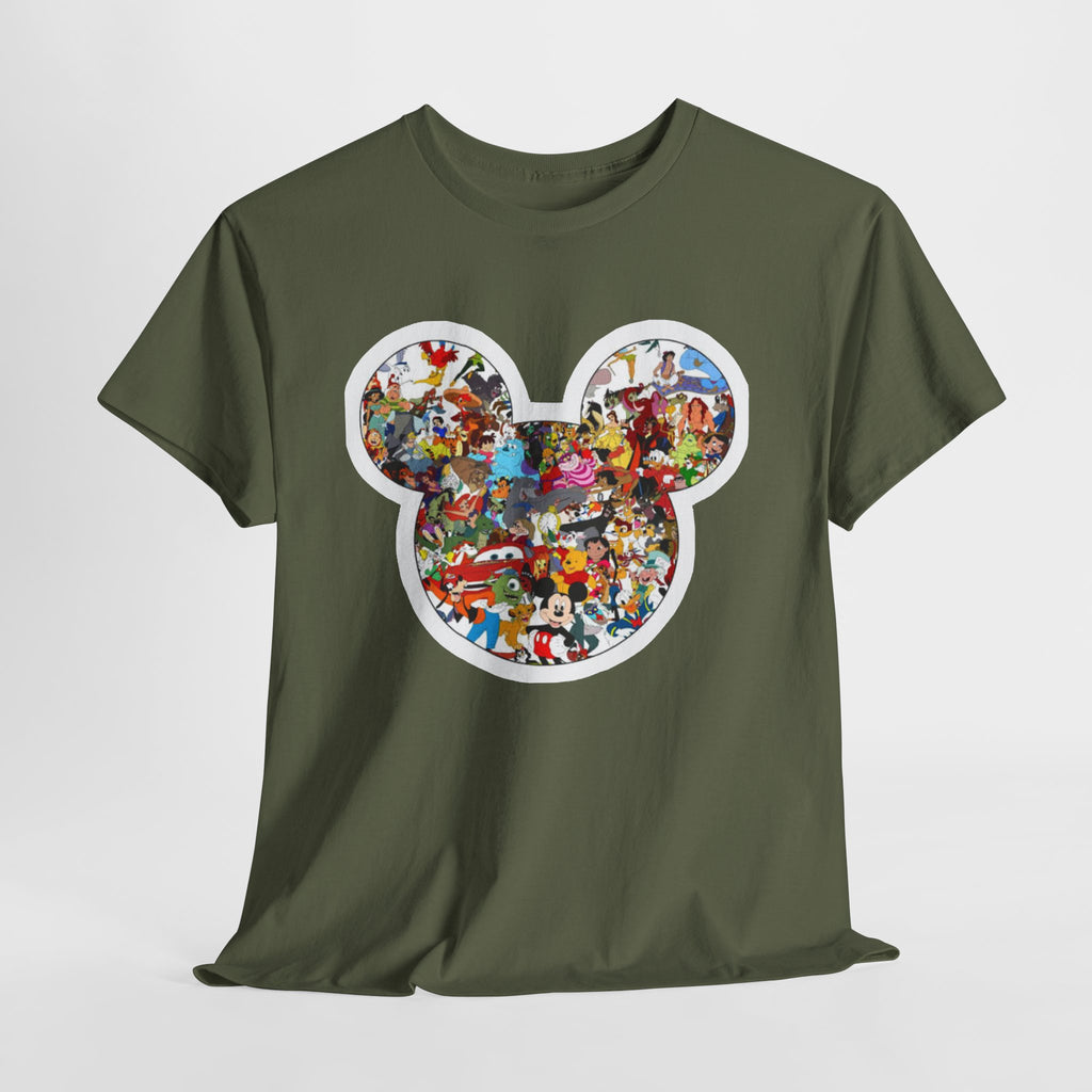 Mickey Collage T-Shirt — Vintage Disney Characters Graphic Tee