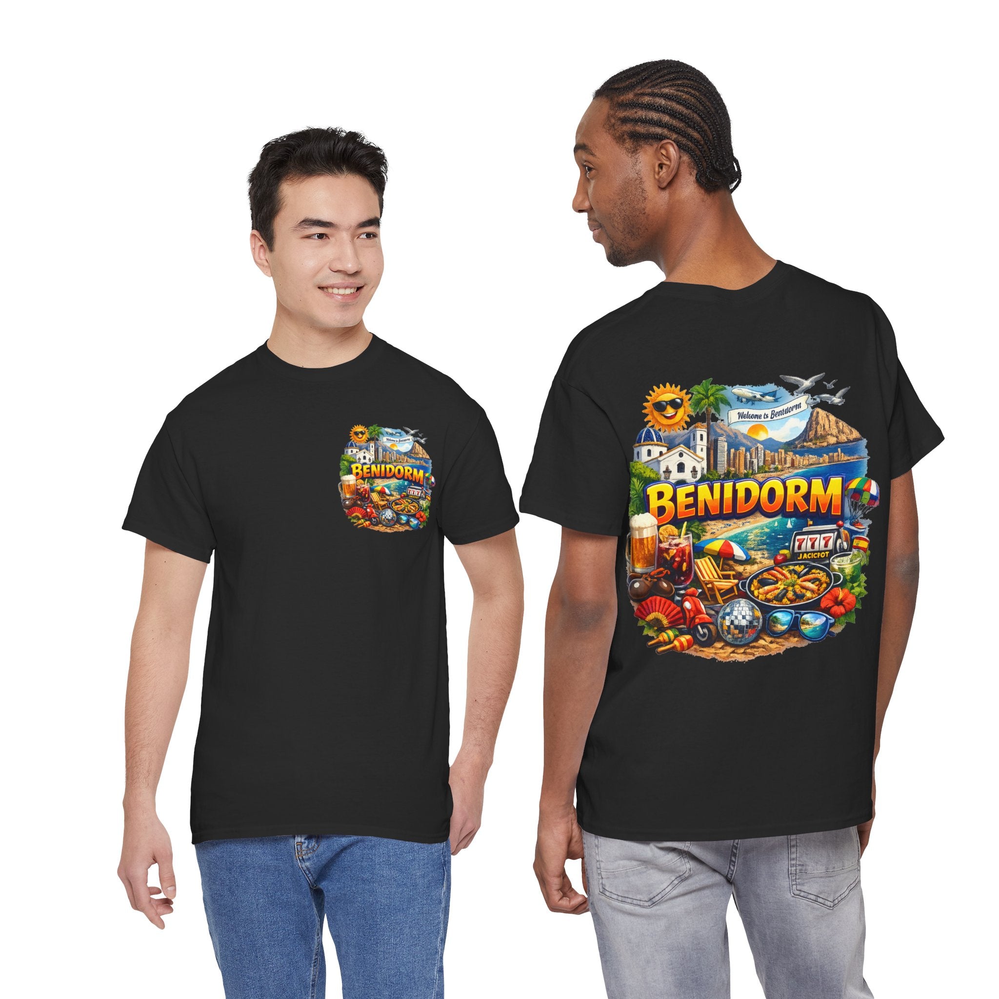 Benidorm Souvenir T‑Shirt — Spain Beach Holiday Graphic Tee