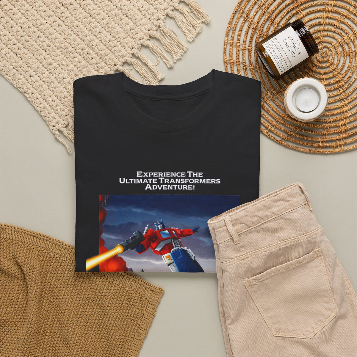 Transformers Conqueror Movie Tee — Retro Robot Poster Graphic T-Shirt