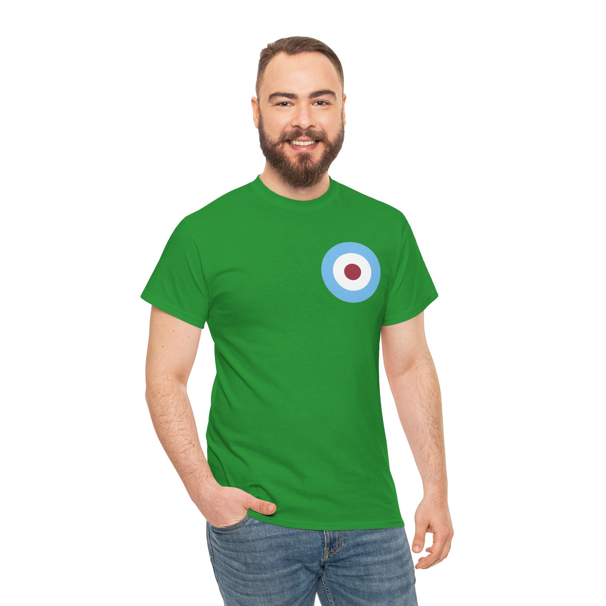 Manchester City Inspired Target Roundel Cotton T-Shirt