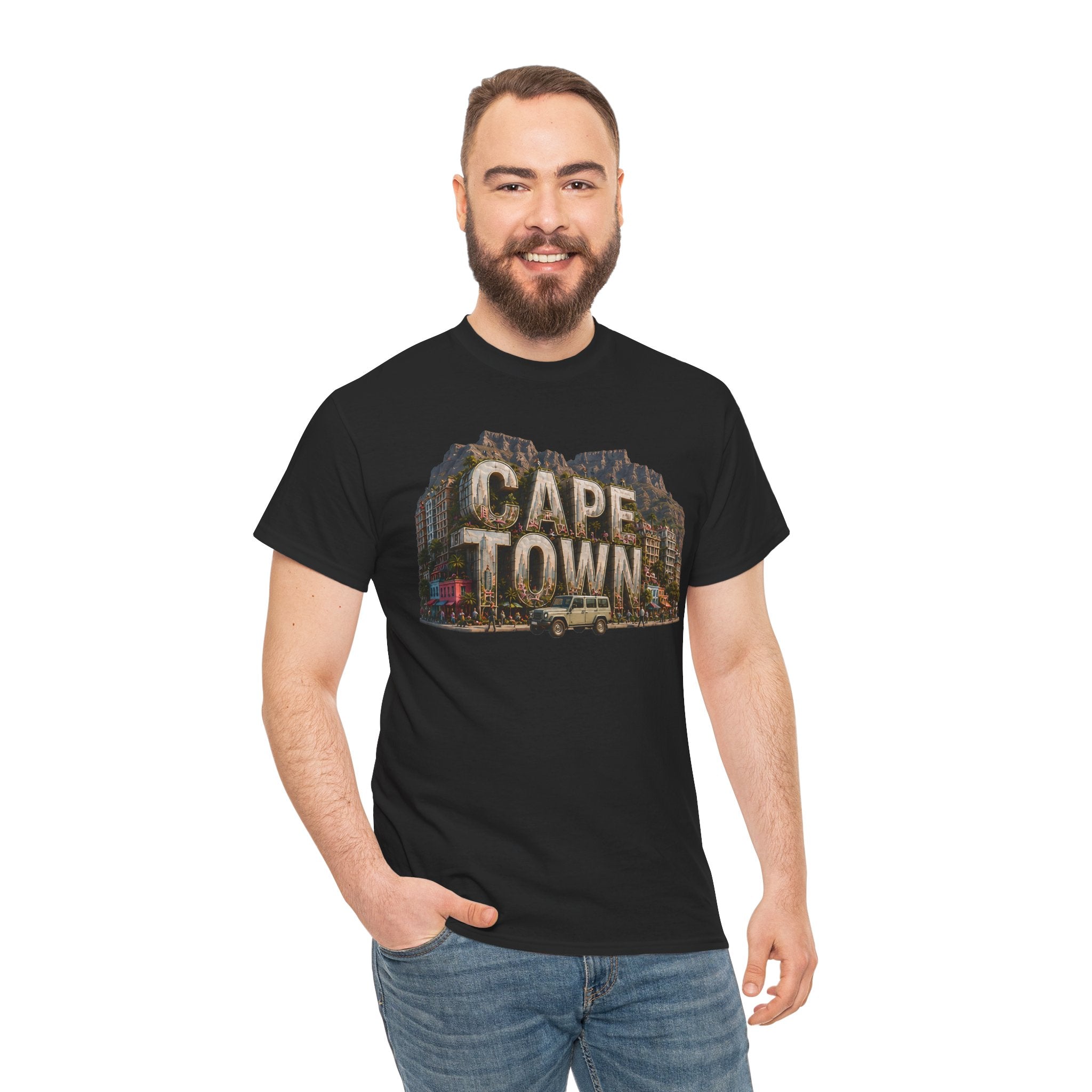 Cape Town Vintage Photo Tee — South Africa Travel Souvenir T-Shirt
