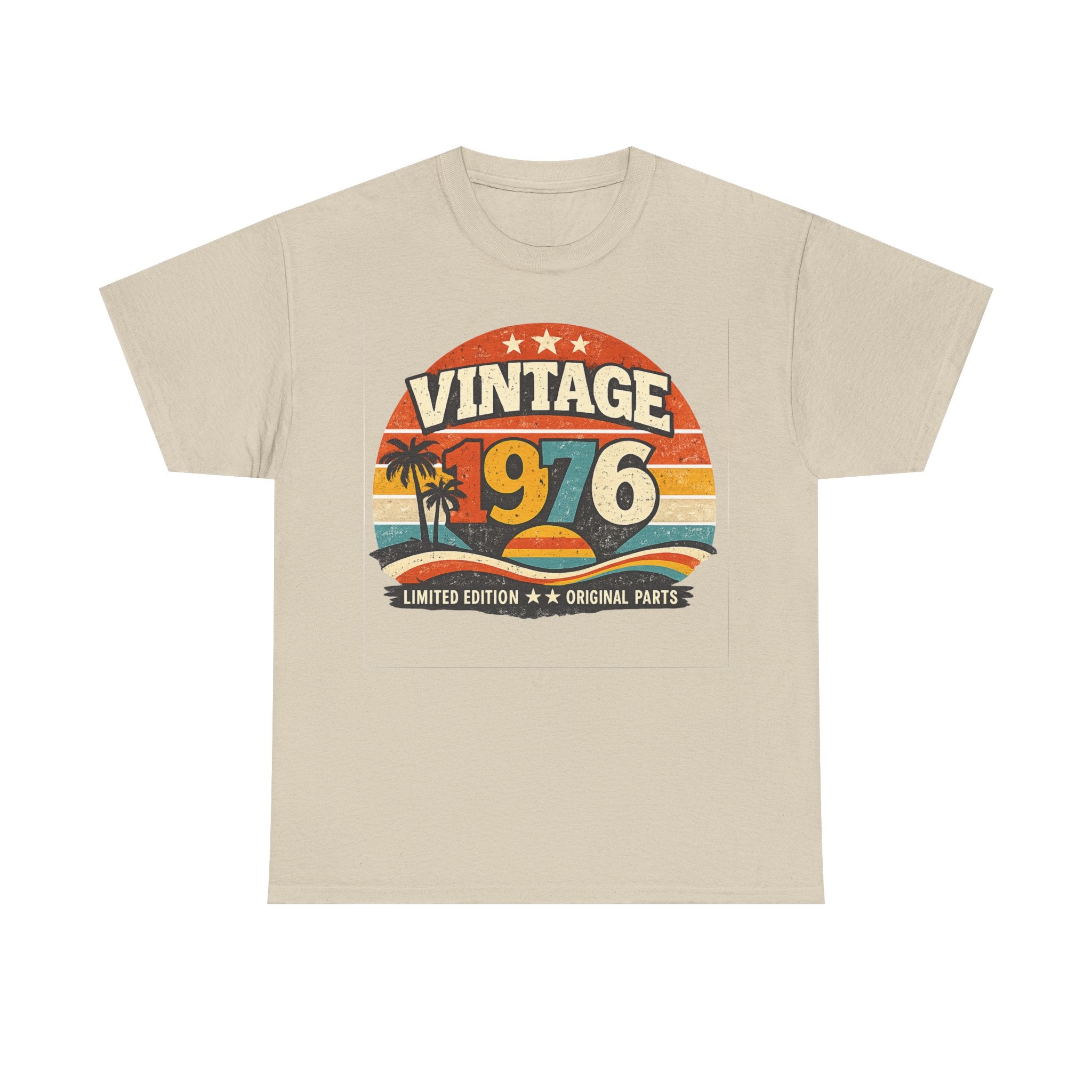 Vintage 1976 T-Shirt — Retro Beach Graphic "Vintage 1976" Birthday Tee