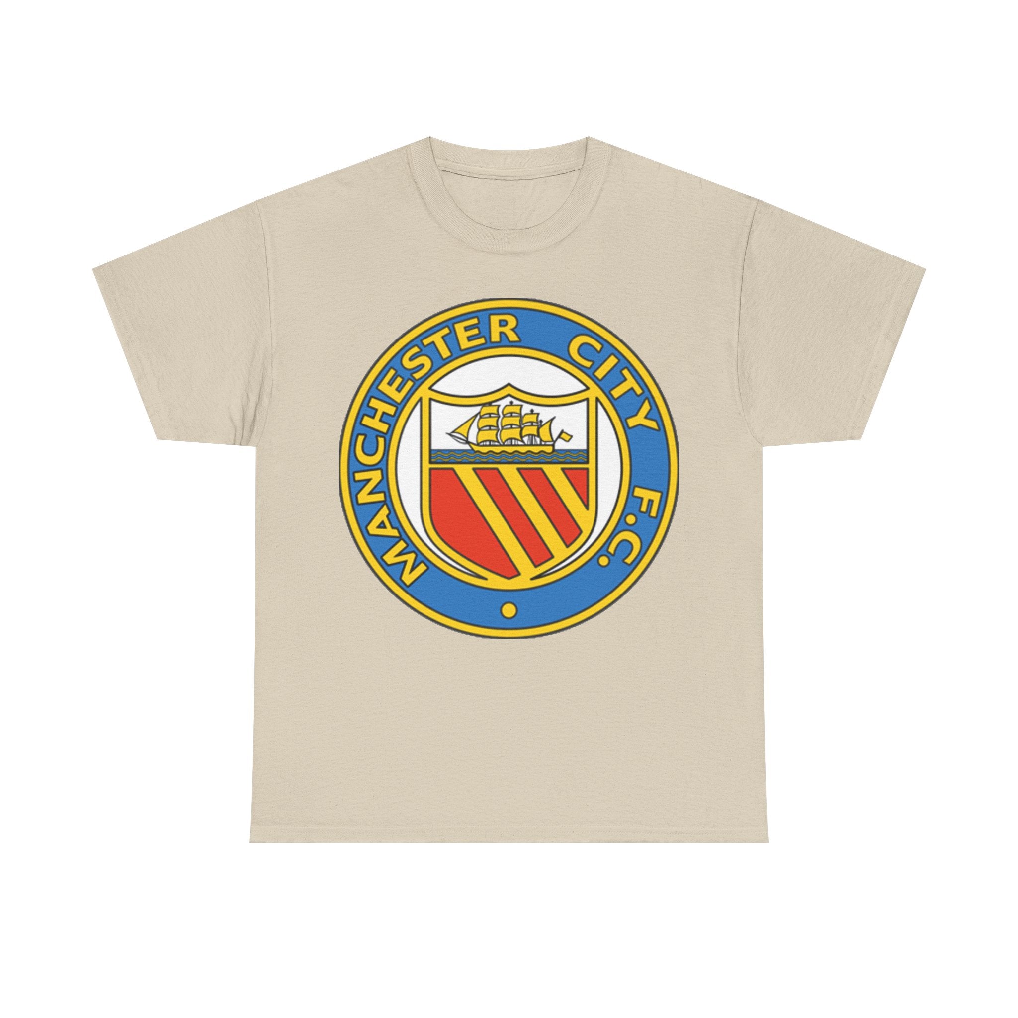 Manchester City Football Club Retro Crest T-Shirt - Retro Soccer Fan Tee