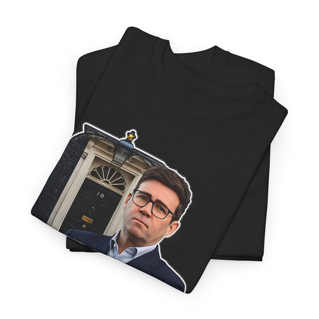 Andy Burnham Out Political Satire T‑Shirt — "Burnham Out" Protest Tee
