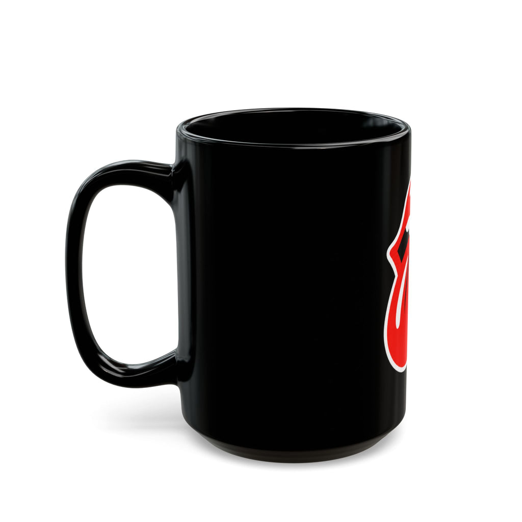 Rock Band Tongue Black Coffee Mug (11oz/15oz)