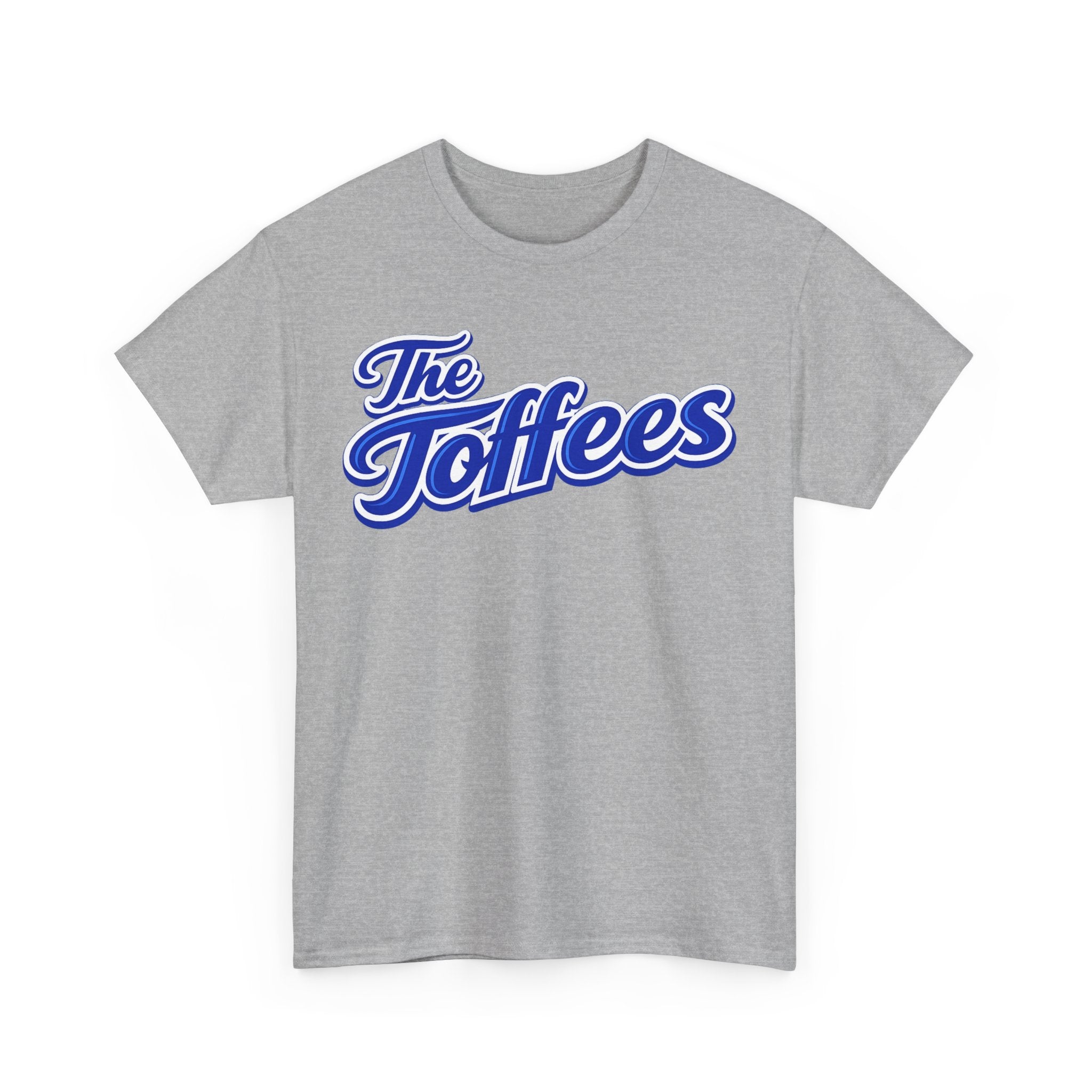 The Toffees Script Tee — Vintage Blue Logo T-Shirt