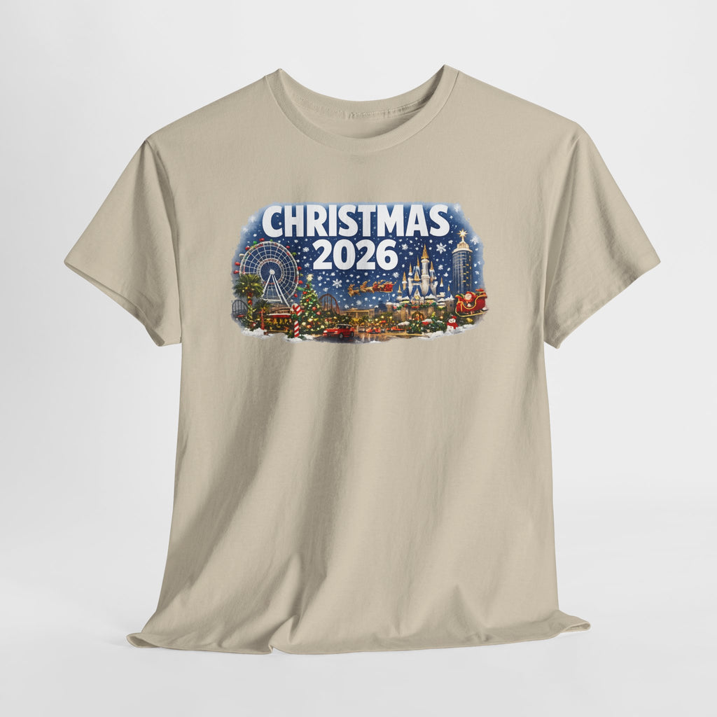 Christmas 2026 Holiday Tee — Festive Winter Village Graphic T-Shirt