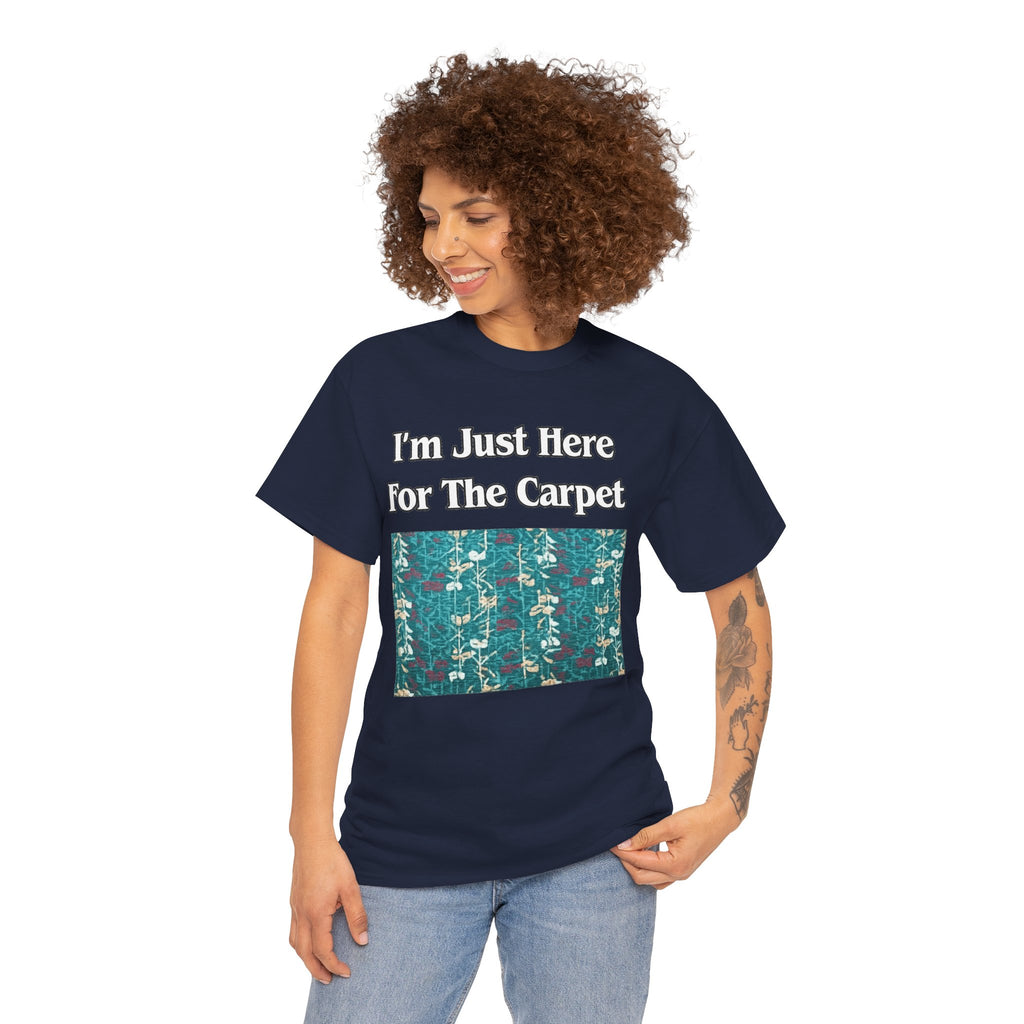 Orlando Airport Carpet Lover T-Shirt — "I'm Just Here For The Carpet" Graphic Tee