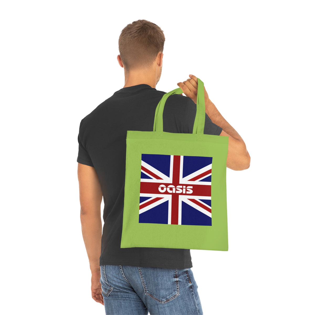 Union Jack Oasis Tote Bag — British Flag Cotton Shopper