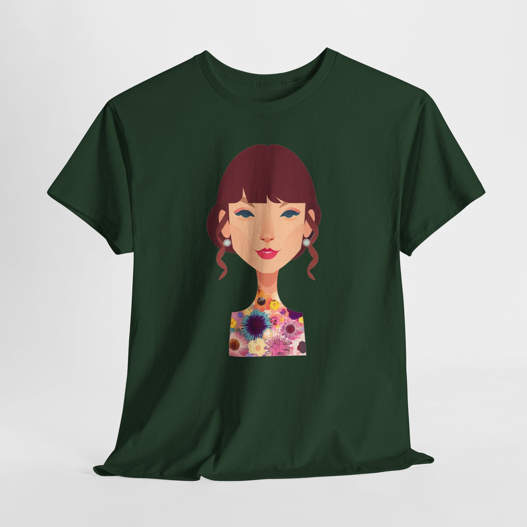 T Swift Illustration Cotton T-Shirt