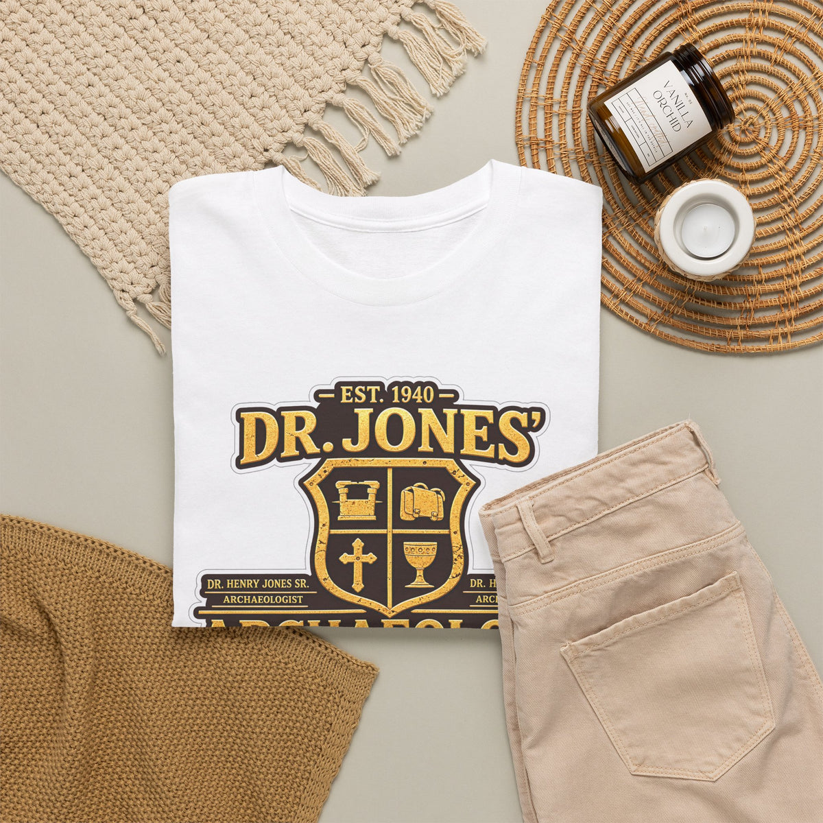 Dr. Jones Archaeology Vintage Adventure Cotton T-Shirt