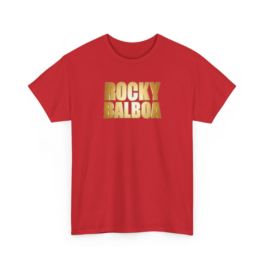 Rocky Balboa Gold Logo Tee — Retro Boxing Movie Fan T-Shirt