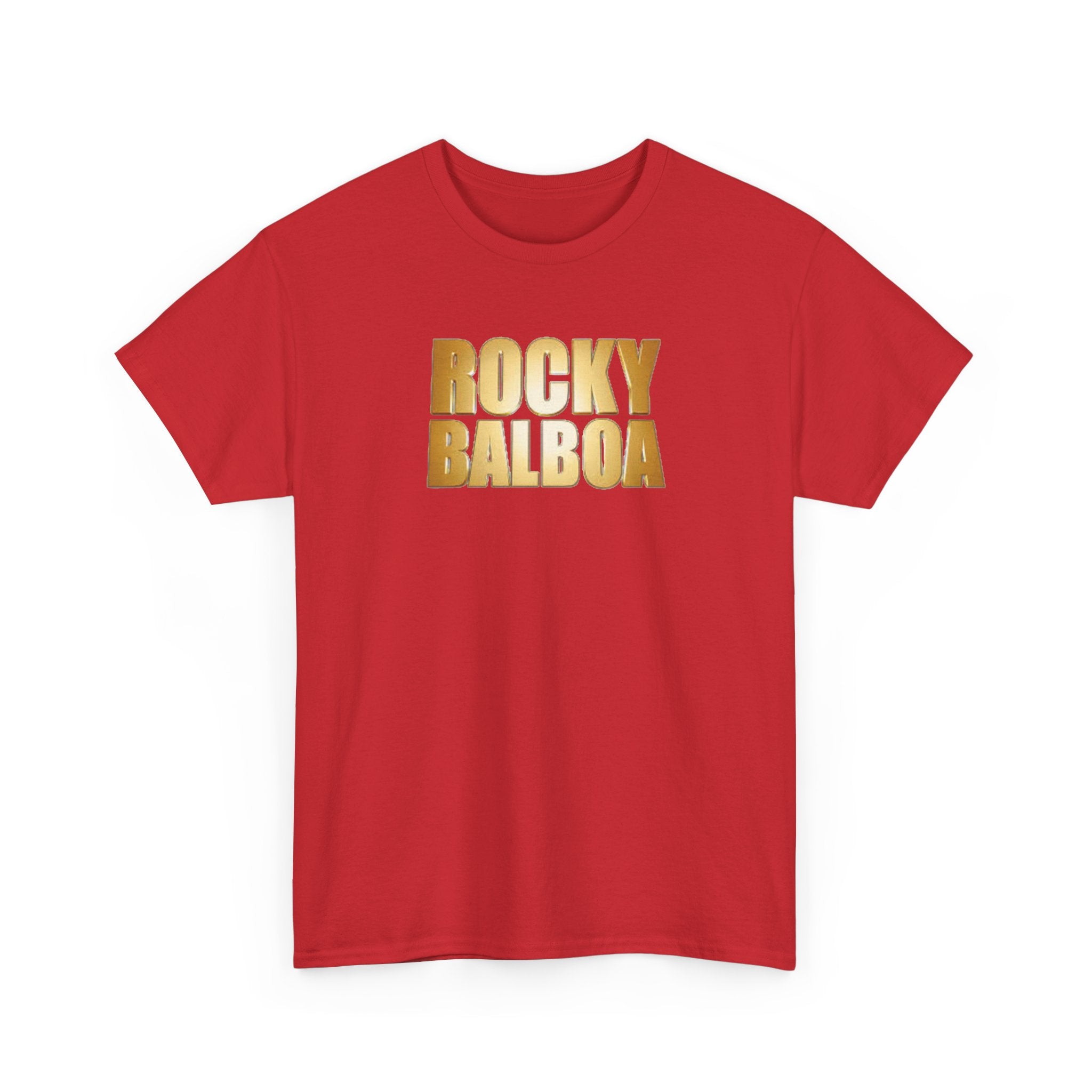 Rocky Balboa Gold Logo Tee — Retro Boxing Movie Fan T-Shirt