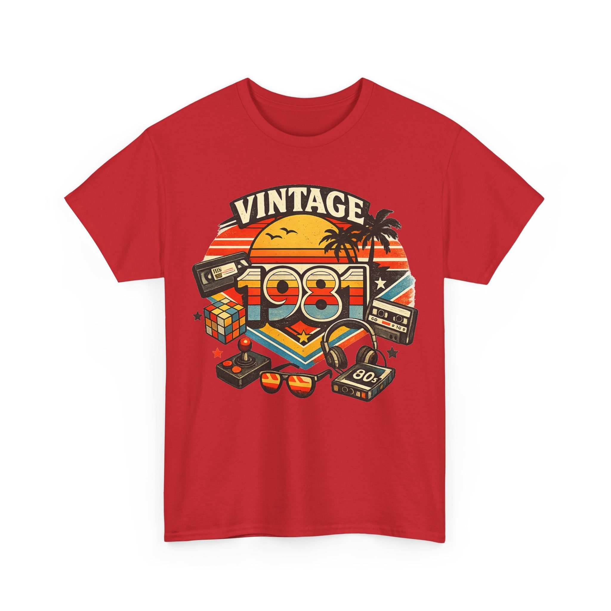 Vintage 1981 Retro Tee — 80s Nostalgia Graphic T-Shirt