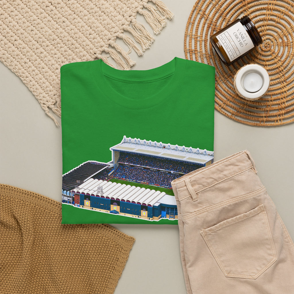 Manchester City Maine Road Stadium Illustration T‑Shirt — Vintage Football Arena Graphic Tee