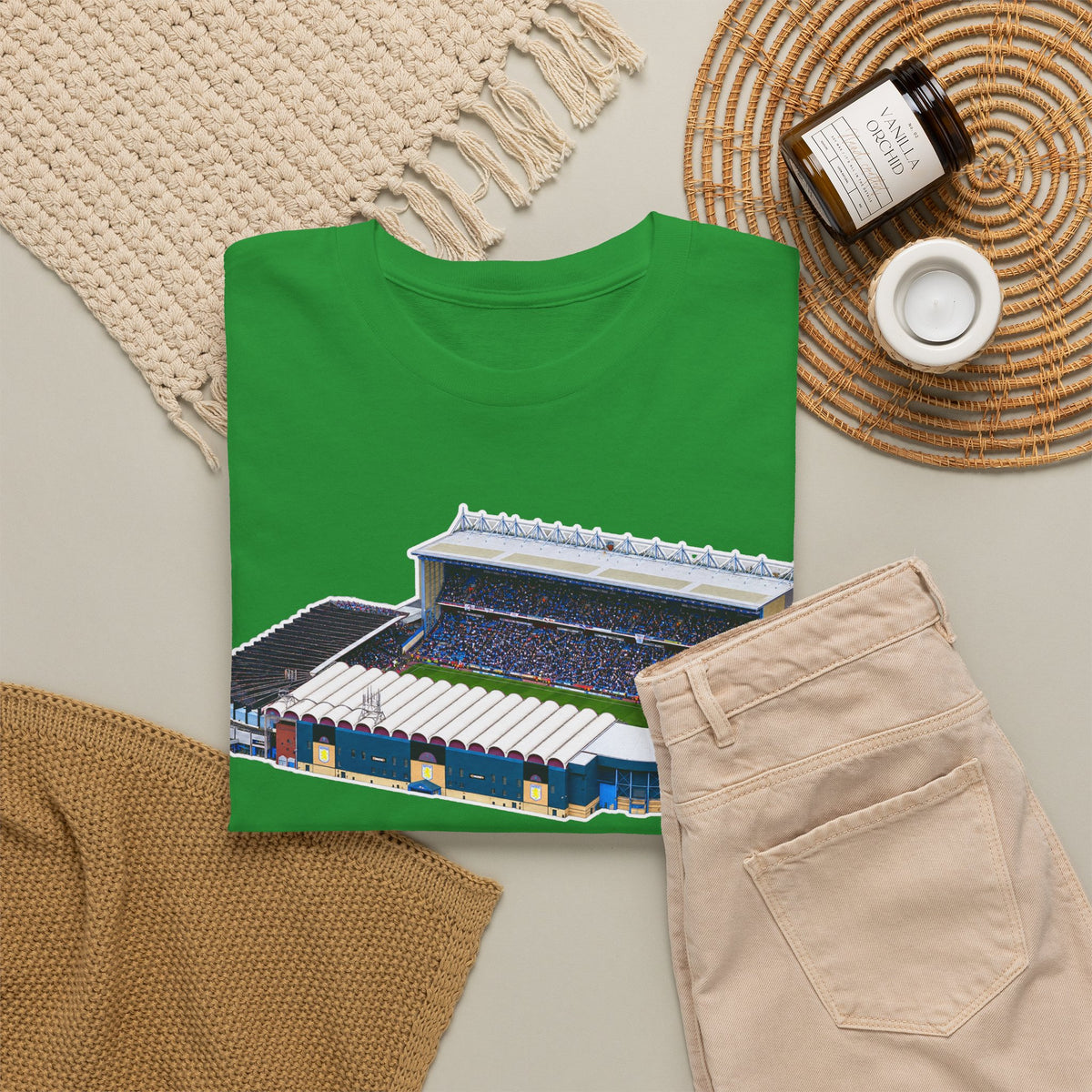 Manchester City Maine Road Stadium Illustration T‑Shirt — Vintage Football Arena Graphic Tee