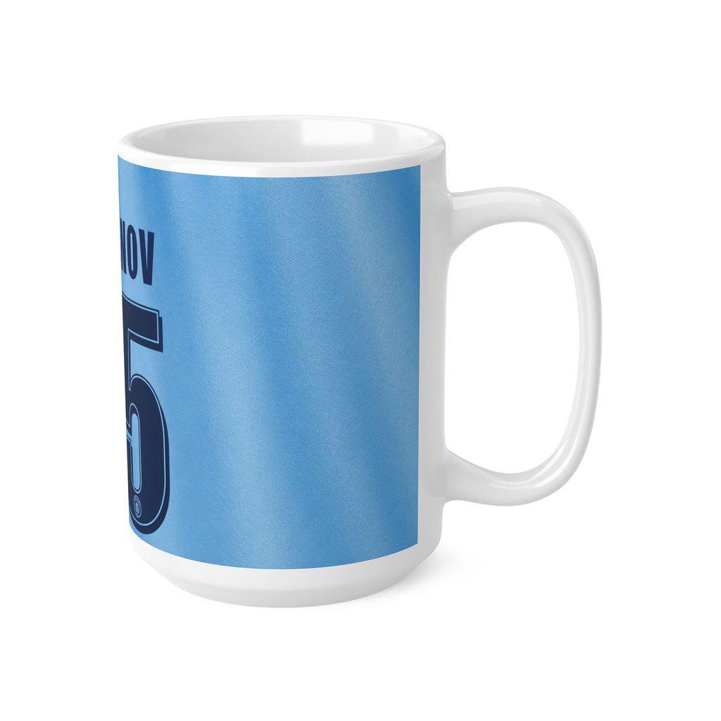 Manchester City Khusanov Jersey Mug - 'City Khusanov 45' Ceramic Coffee Cup (11oz/15oz)