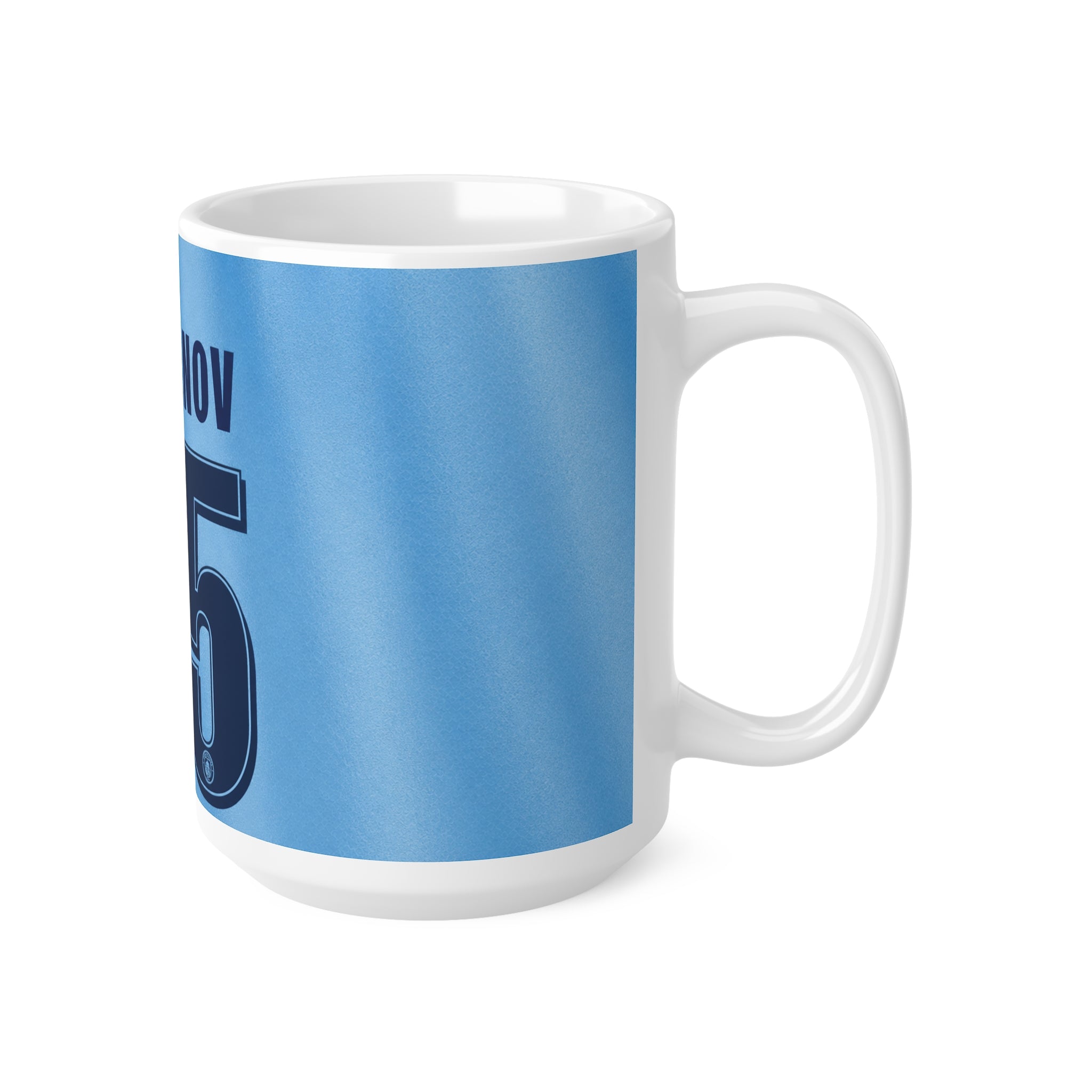 Manchester City Khusanov Jersey Mug - 'City Khusanov 45' Ceramic Coffee Cup (11oz/15oz)