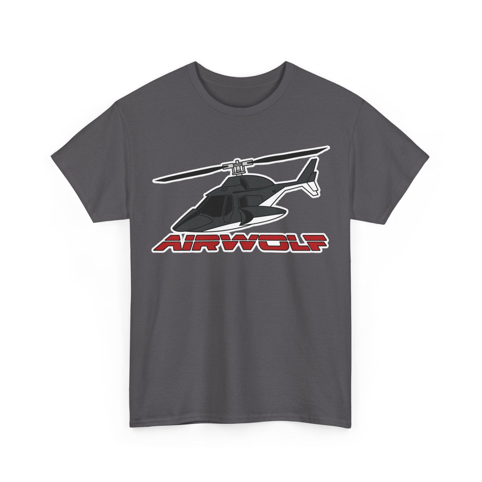 Helicopter Airwolf Tee — Retro Airwolf Logo Graphic T‑Shirt