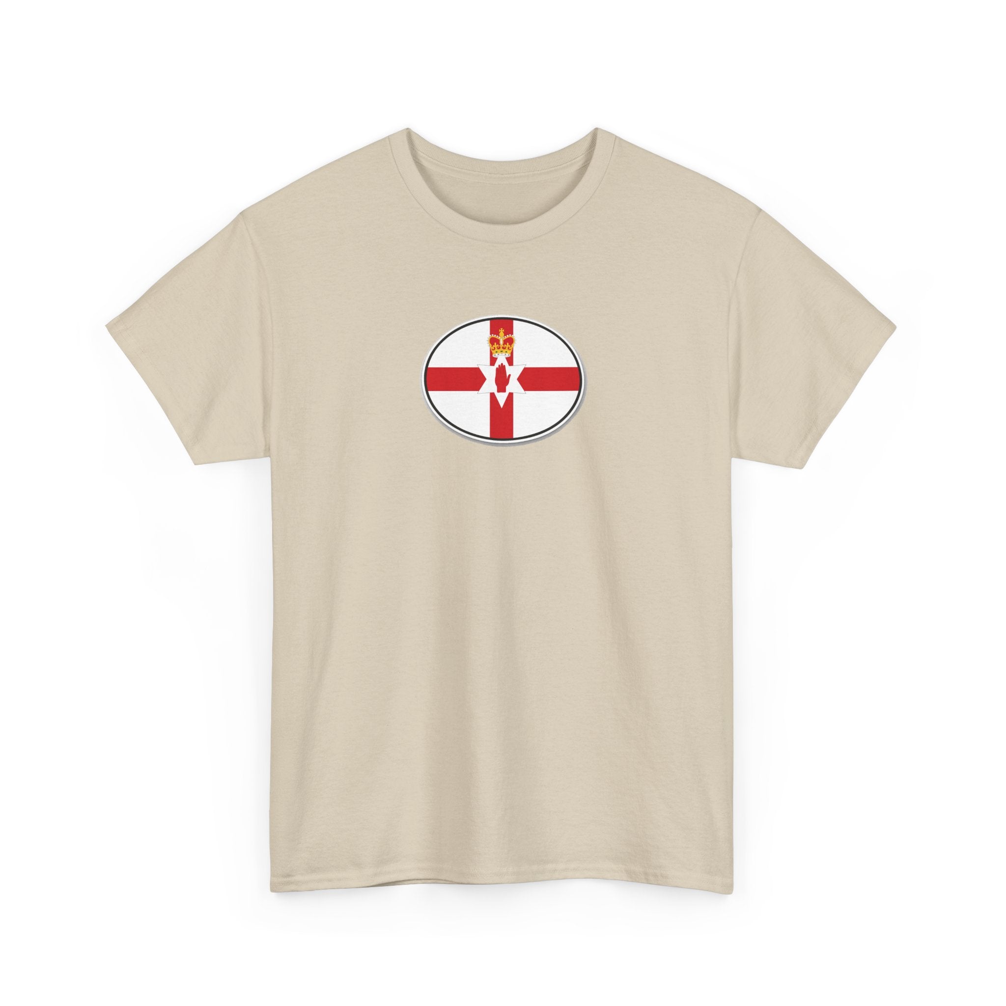 Northern Ireland Flag T‑Shirt — Small Oval Emblem Votton T-Shirt