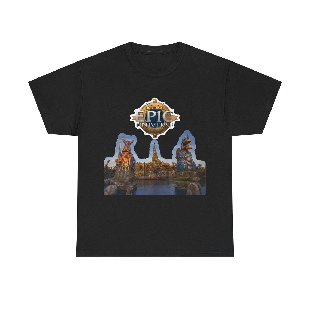 Epic Universe Theme Park T‑Shirt — Iconic Entrance Graphic Tee