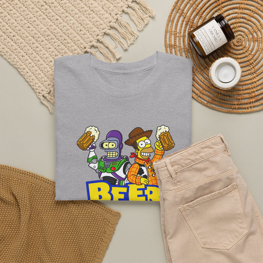 Beer Story T-Shirt — Funny Cartoon Beer Buddies Graphic Tee