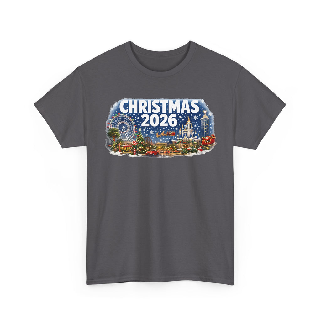 Christmas 2026 Holiday Tee — Festive Winter Village Graphic T-Shirt