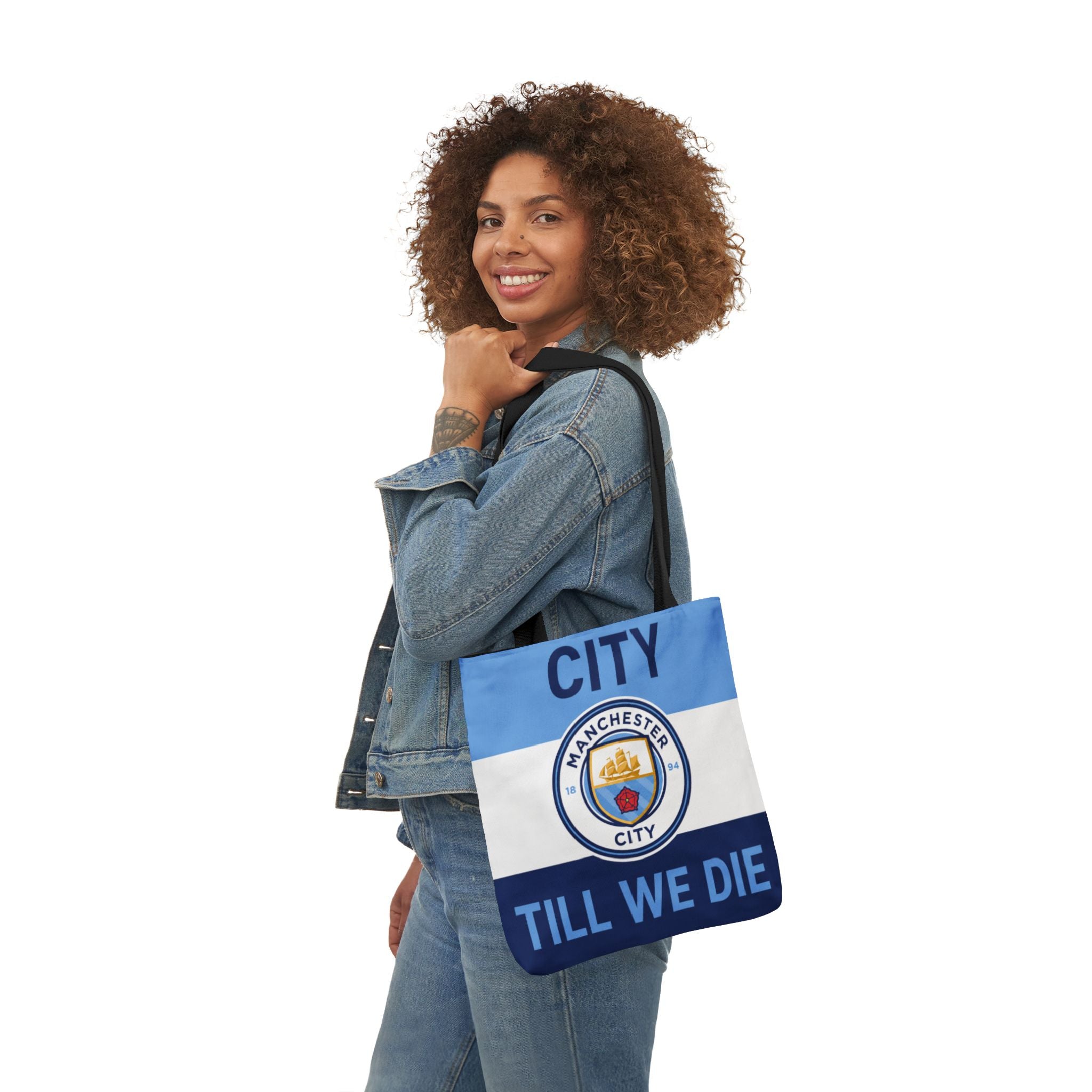 City Till We Die Unofficial Canvas Tote Bag — Manchester Football Fan Bag