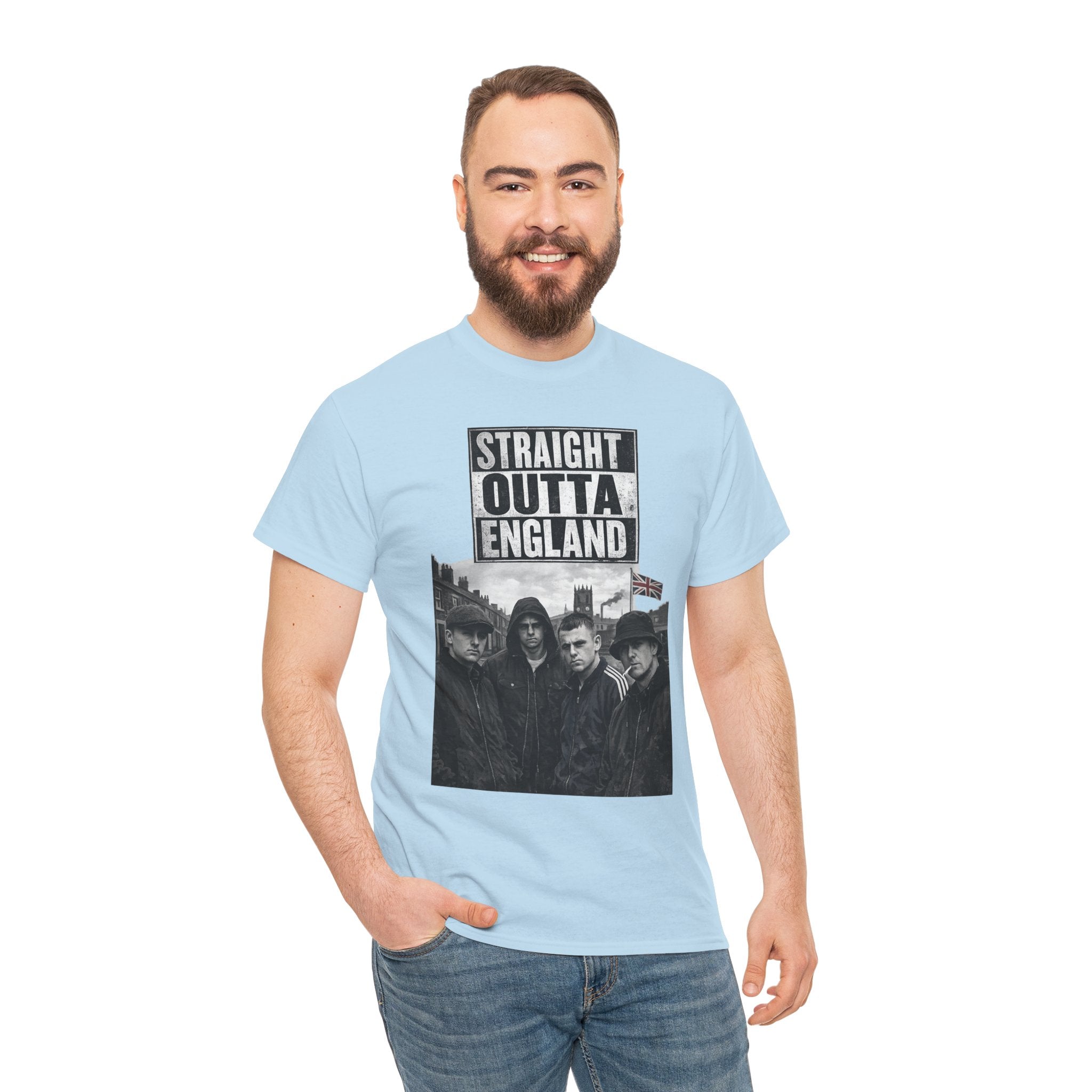 Straight Outta England T-Shirt — Retro Band Photo Tee