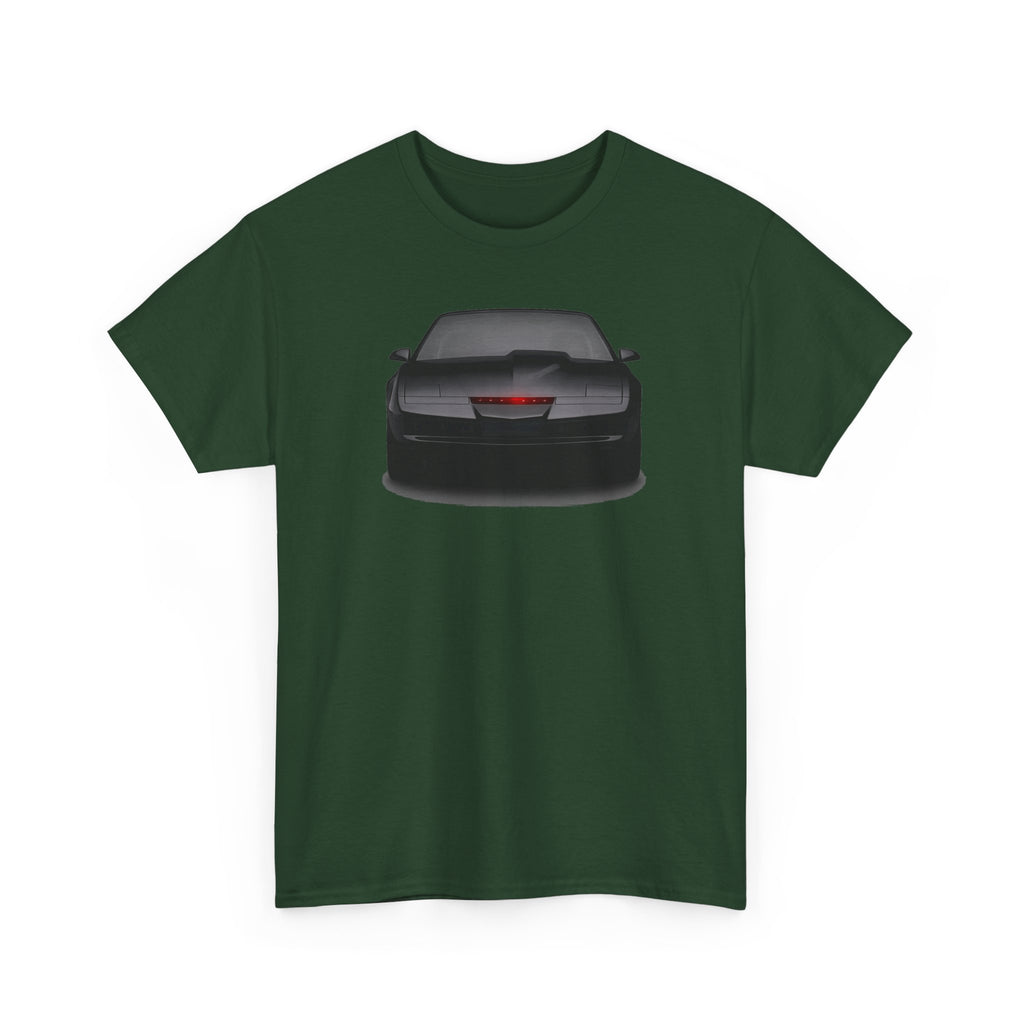 KITT-Inspired Retro Sports Car Tee — Front View Knight Rider Car Graphic Shirt