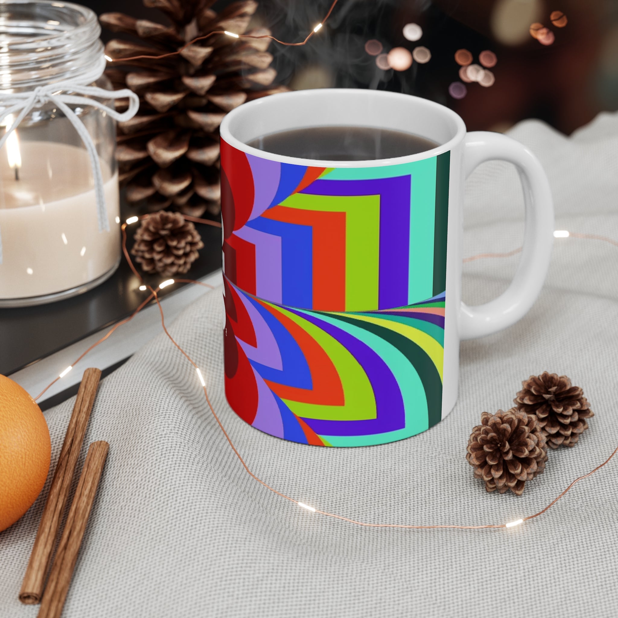 FIFA World Cup 2026 Trophy / Colorful Retro Logo Ceramic Mug — (11oz, 15oz)
