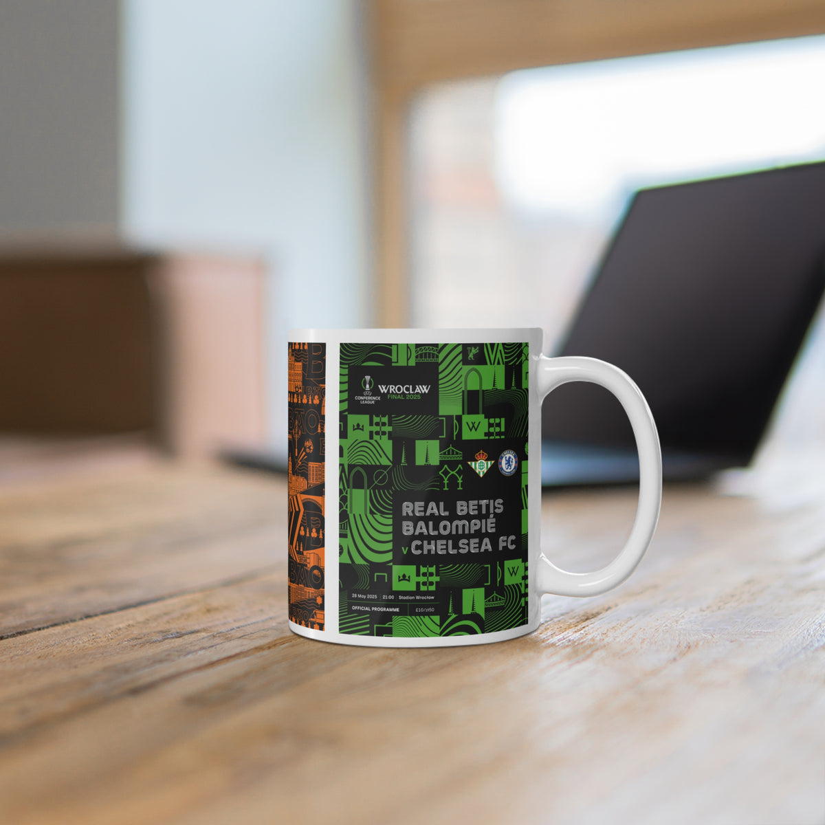 2025 UEFA Finals Programme Covers Inspired Ceramic Coffee Cup (11oz/15oz)