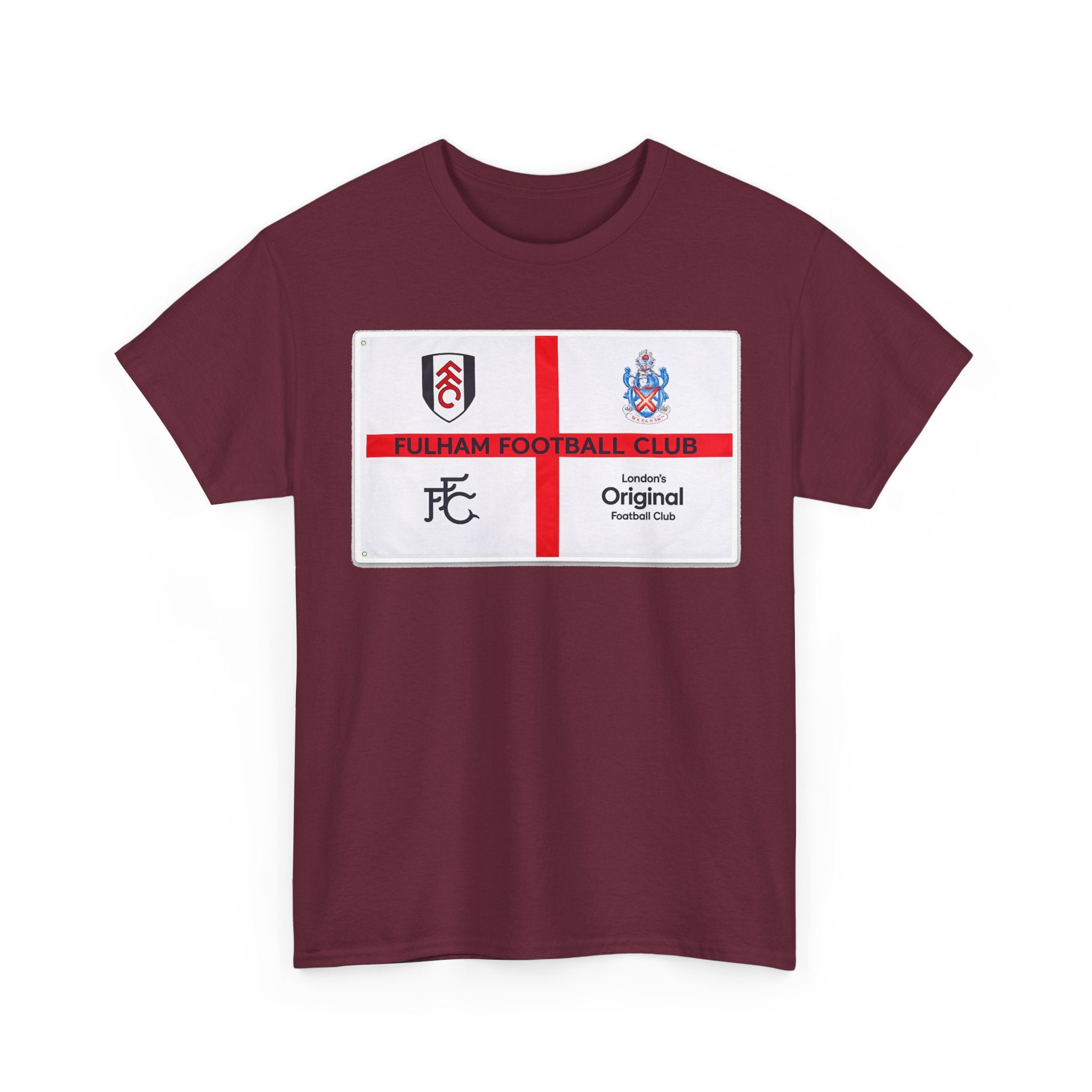 Fulham Football Club Crest Tee — St George’s Cross Football Shirt