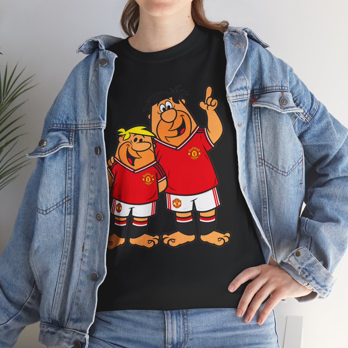 Manchester United The Flintstones Cartoon Football Fans T-Shirt