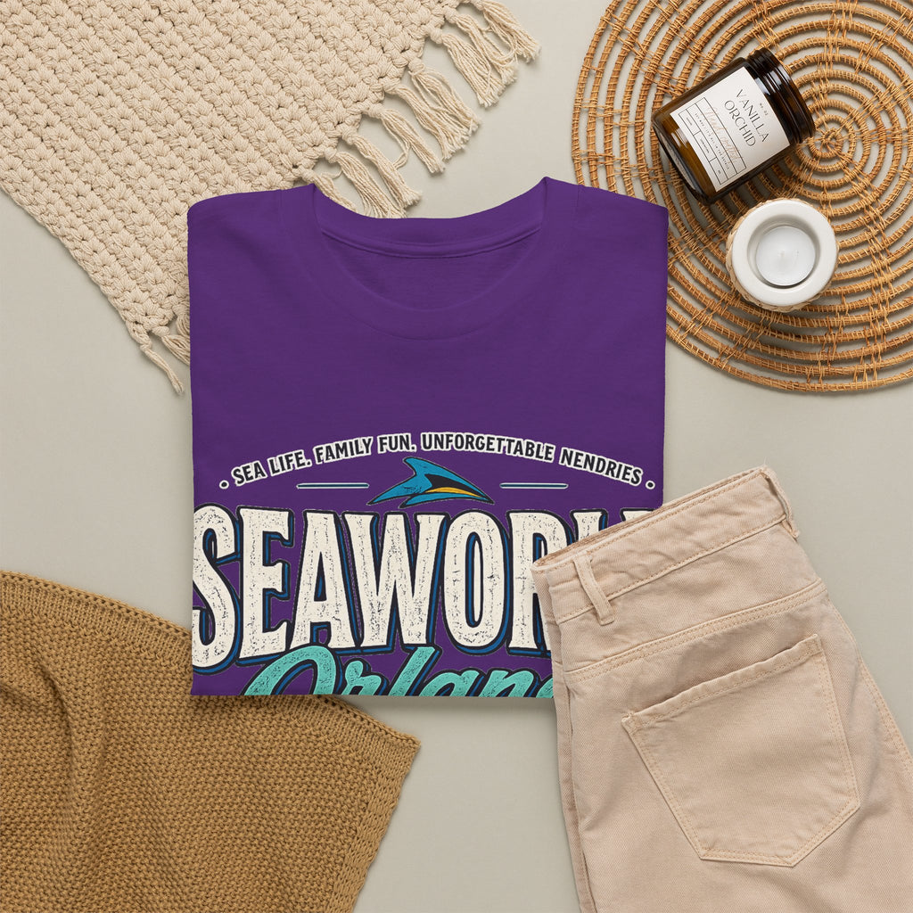 SeaWorld Orlando Graphic Tee — Retro Explore Inspire Connect Vacation Shirt