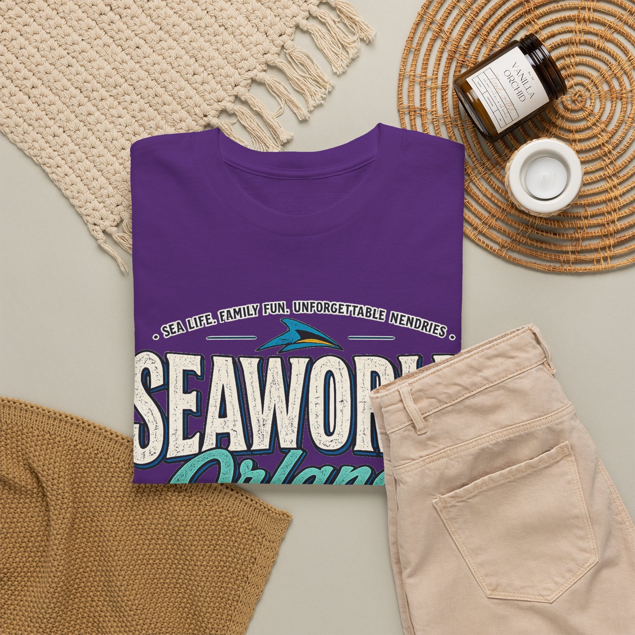 SeaWorld Orlando Graphic Tee — Retro Explore Inspire Connect Vacation Shirt