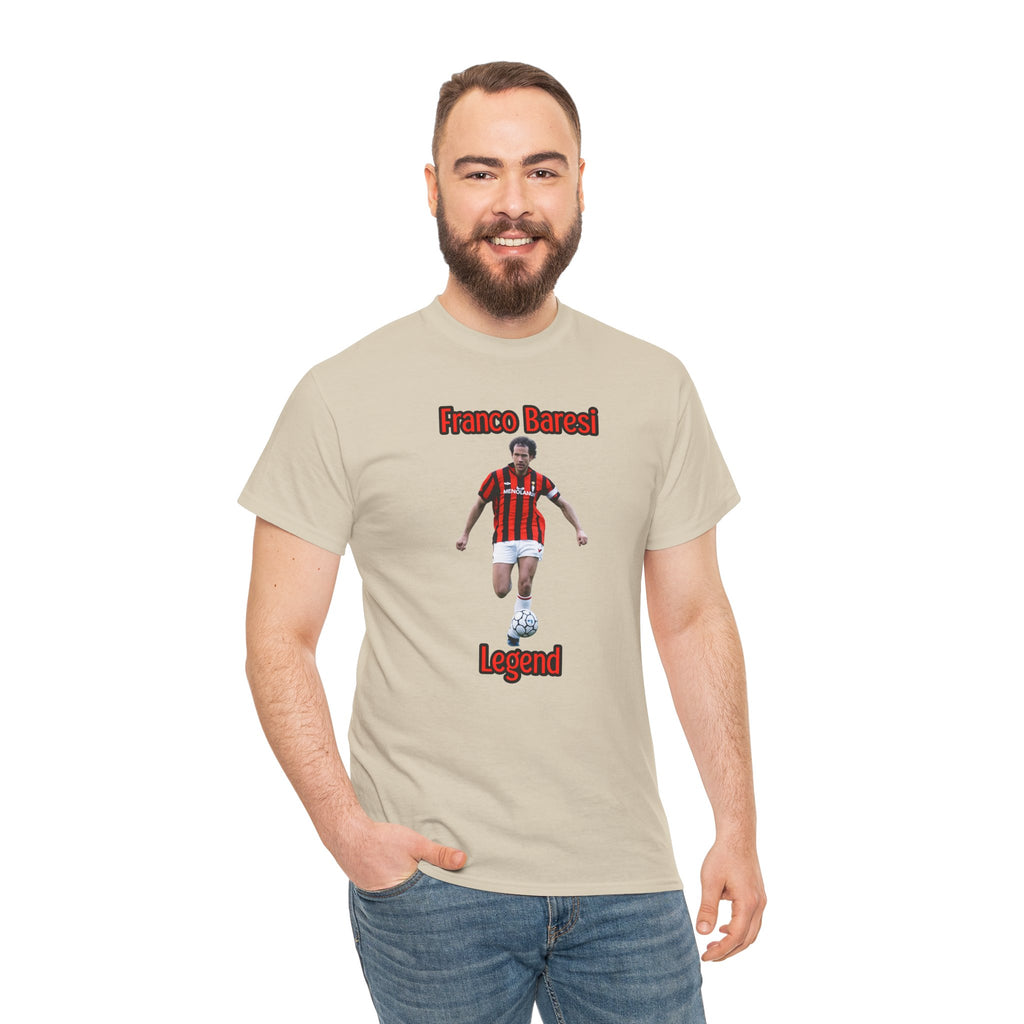 Franco Baresi Legend Tee — AC Milan Retro Soccer Graphic T-Shirt