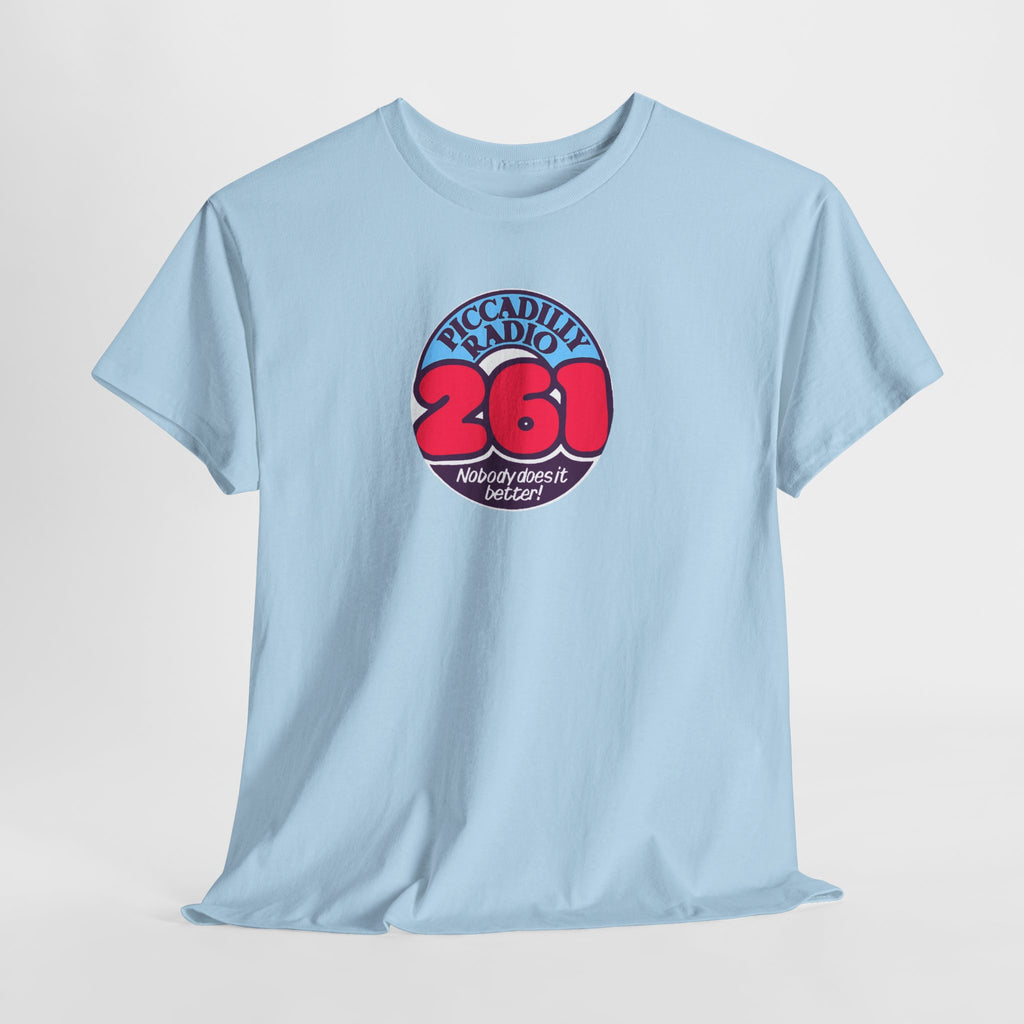 Piccadilly Radio '261' Logo T‑Shirt — Vintage Unofficial Radio Station Graphic Tee
