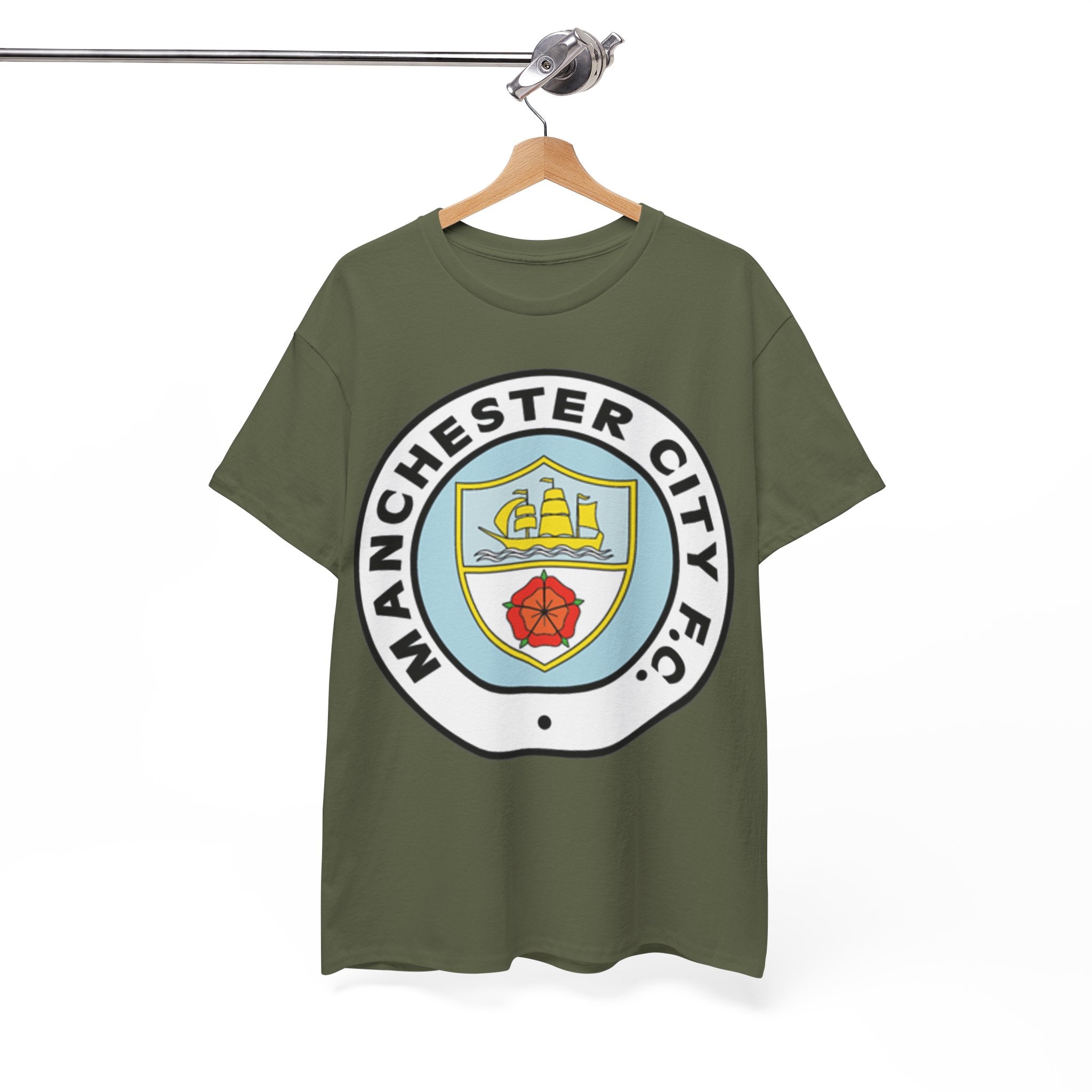 Manchester City F.C. Retro Crest T-Shirt – Retro Football Fan Tee