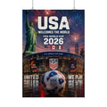 FIFA World Cup 2026 USA Soccer Poster – “USA Welcomes the World” Rolled Poster