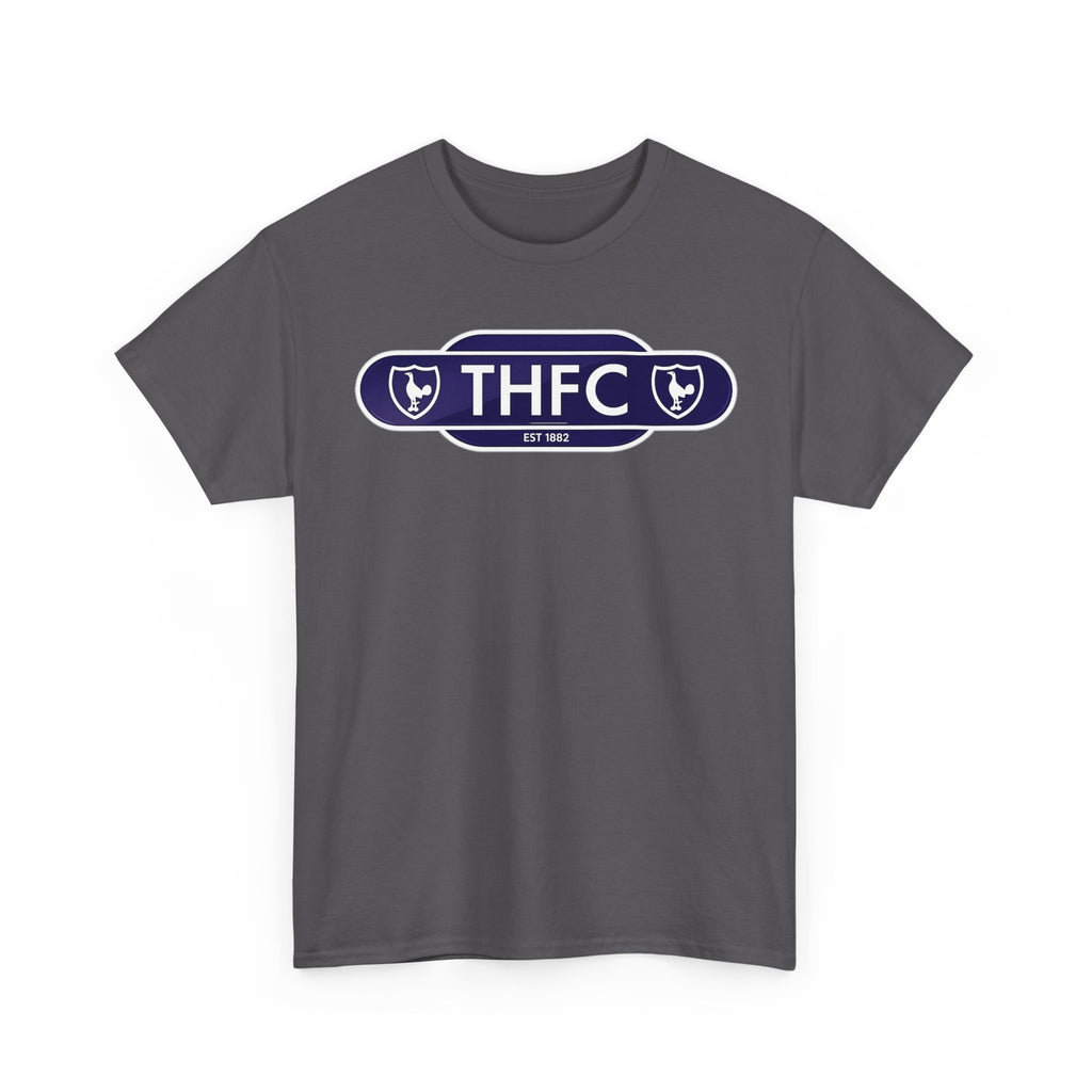 THFC Tottenham Hotspur Railway Sign T‑Shirt — Retro Football Club Tee