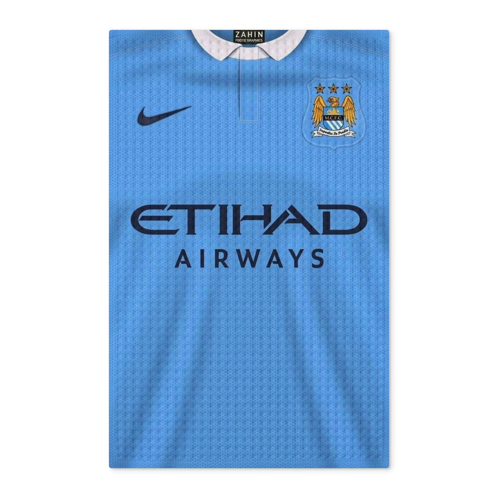 Manchester City Waffle Double-Sided Tea Towel — Light Blue Soccer Jersey Design