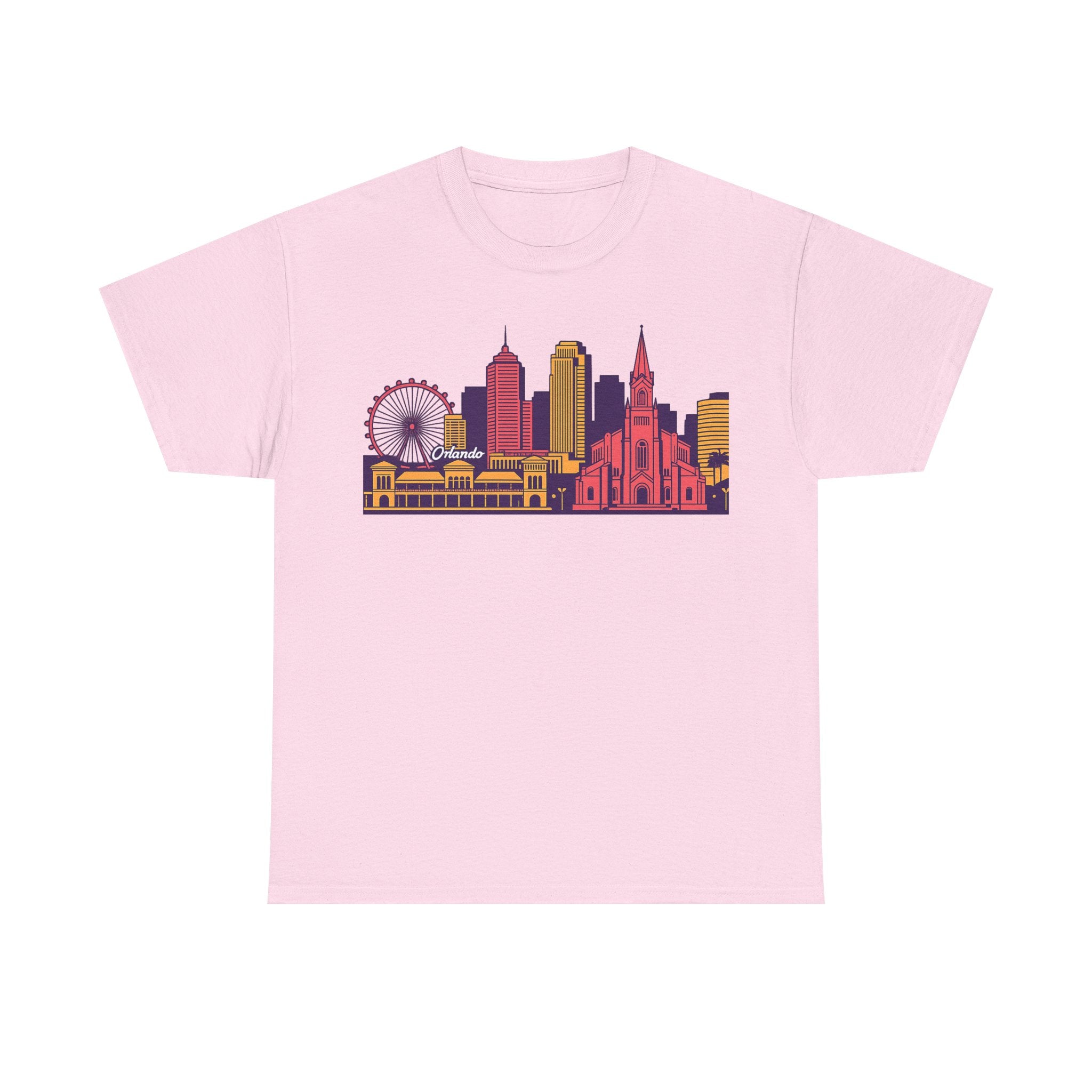 Orlando City Skyline T-Shirt — Colorful Urban Landmark Graphic Tee