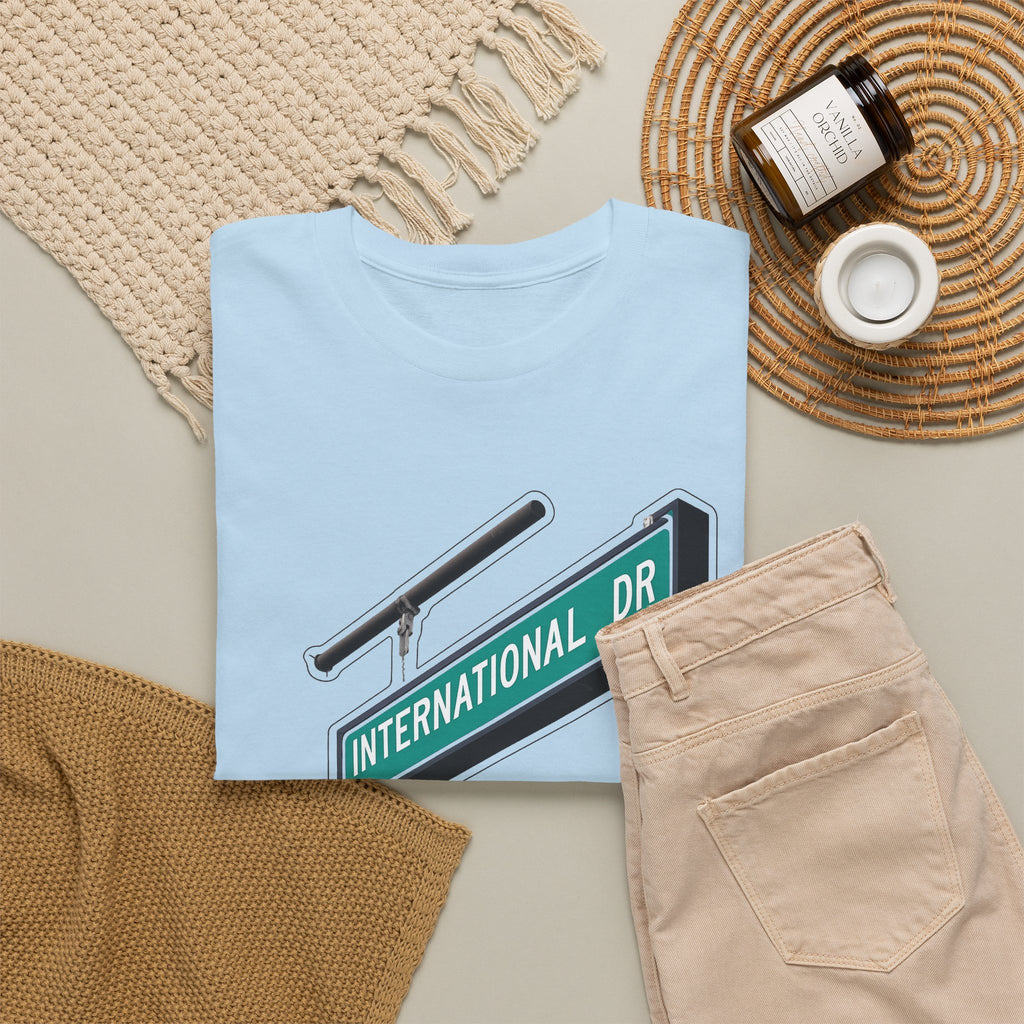 International Dr Street Sign Cotton T-Shirt